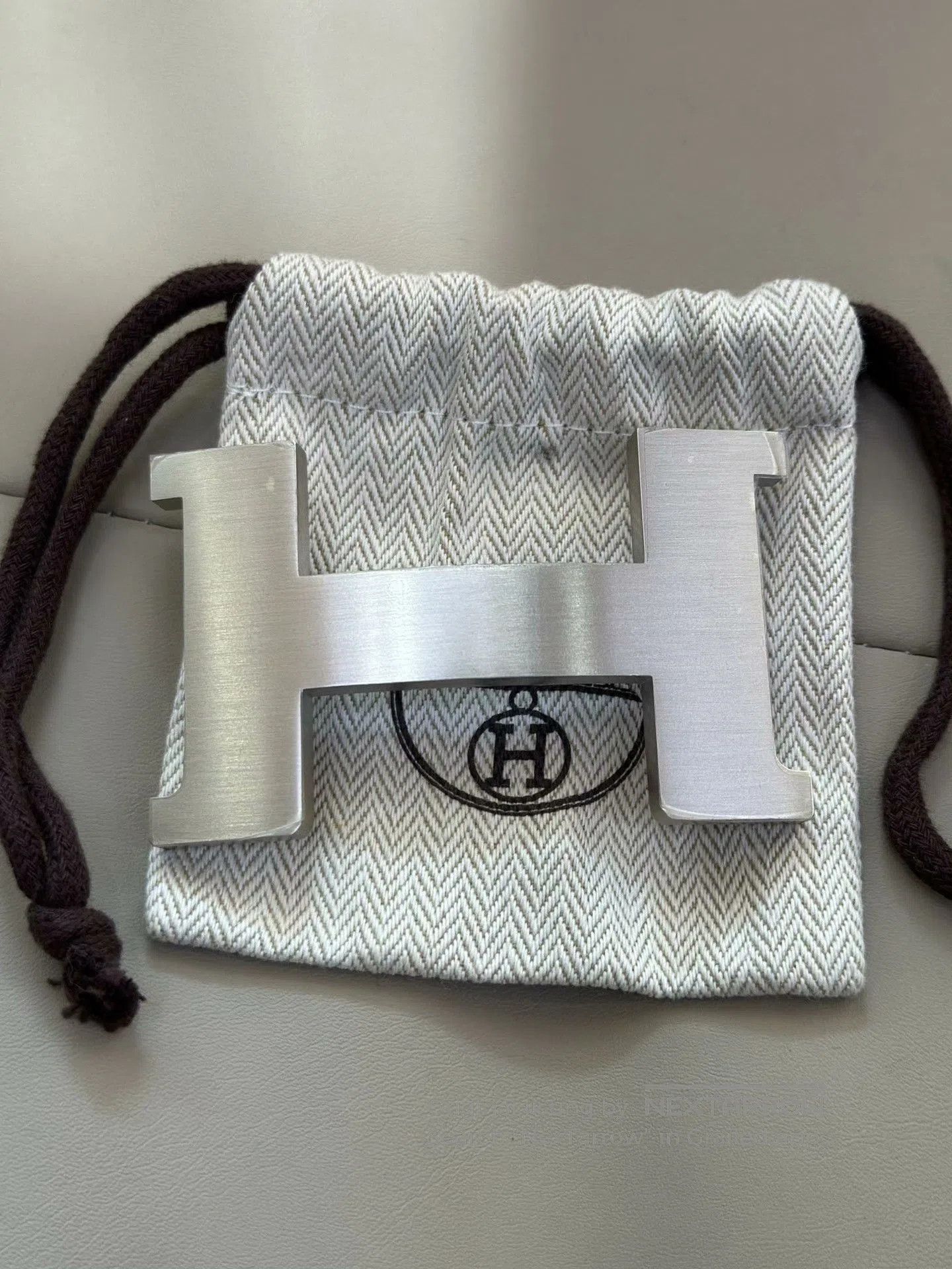 Hermes Hermes Burgundy-Brown Leather Belt. Size ONE SIZE - 4 Thumbnail
