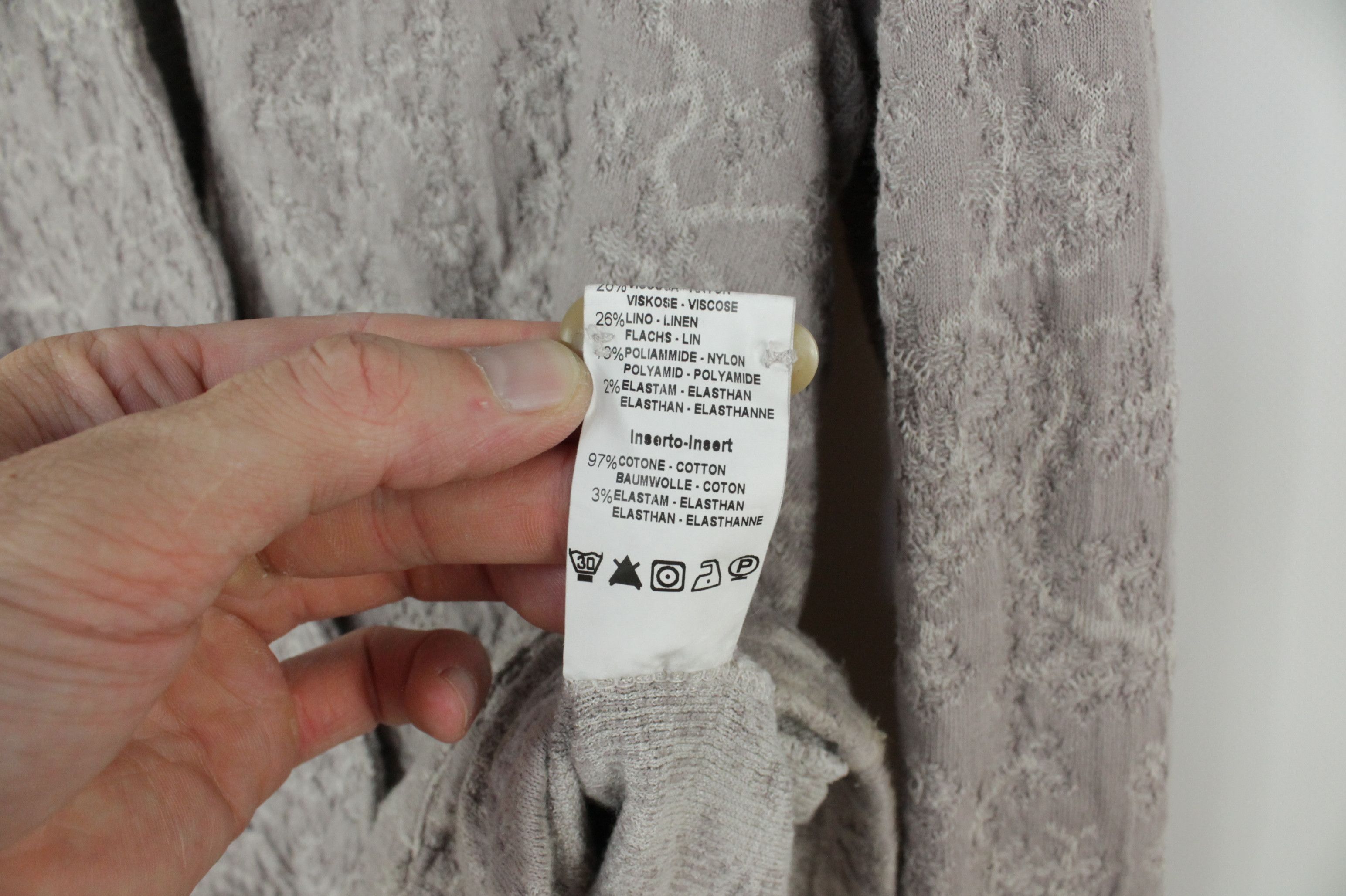 Designer × Transit Transit Par Such Cotton/Linen Blend Soft Knit Blazer Jacket Size S / US 4 / IT 40 - 10 Thumbnail
