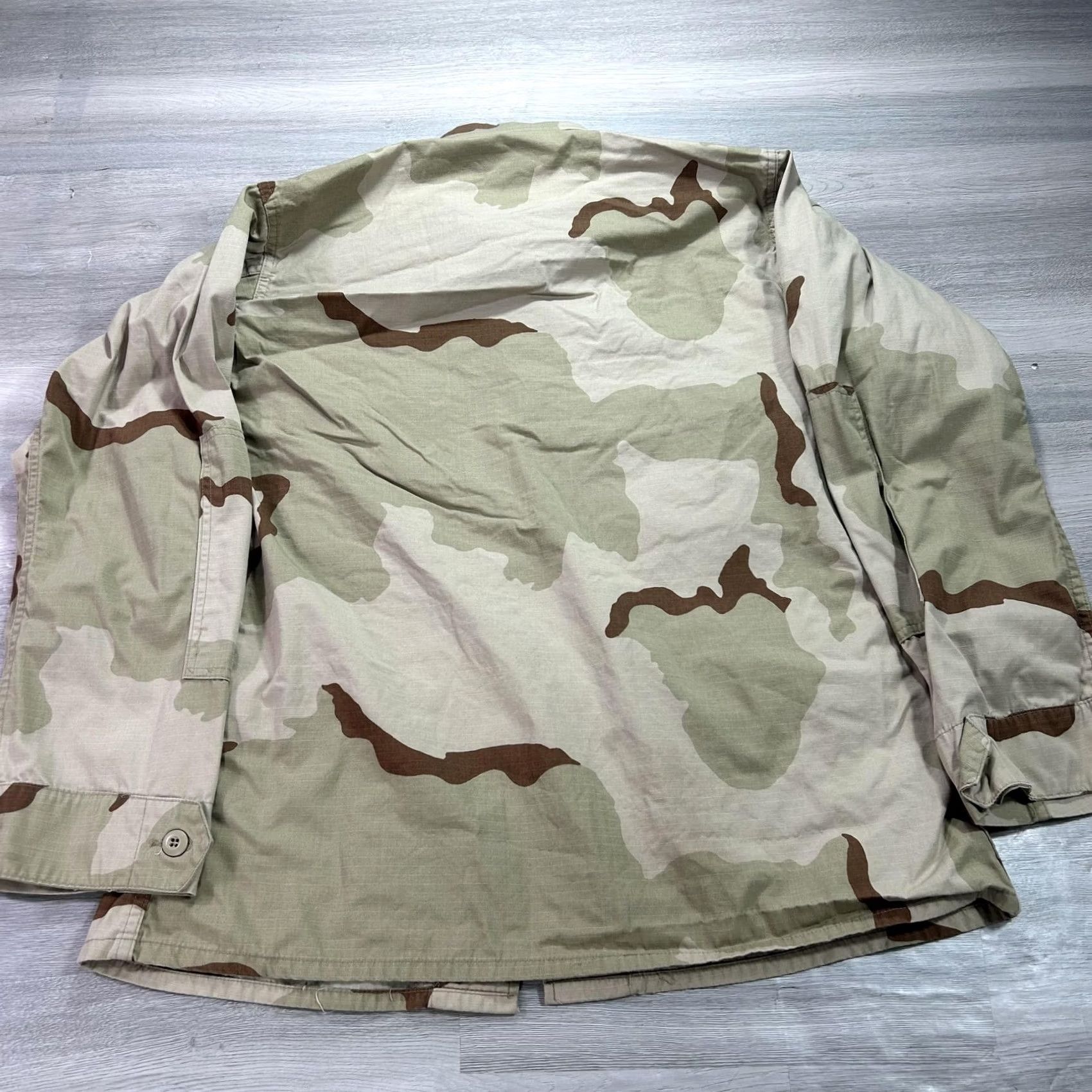 Propper VINTAGE Propper Coat Mens Large Beige Desert Camo BDU Button Pockets Military Coat Size US L / EU 52-54 / 3 - 2 Thumbnail