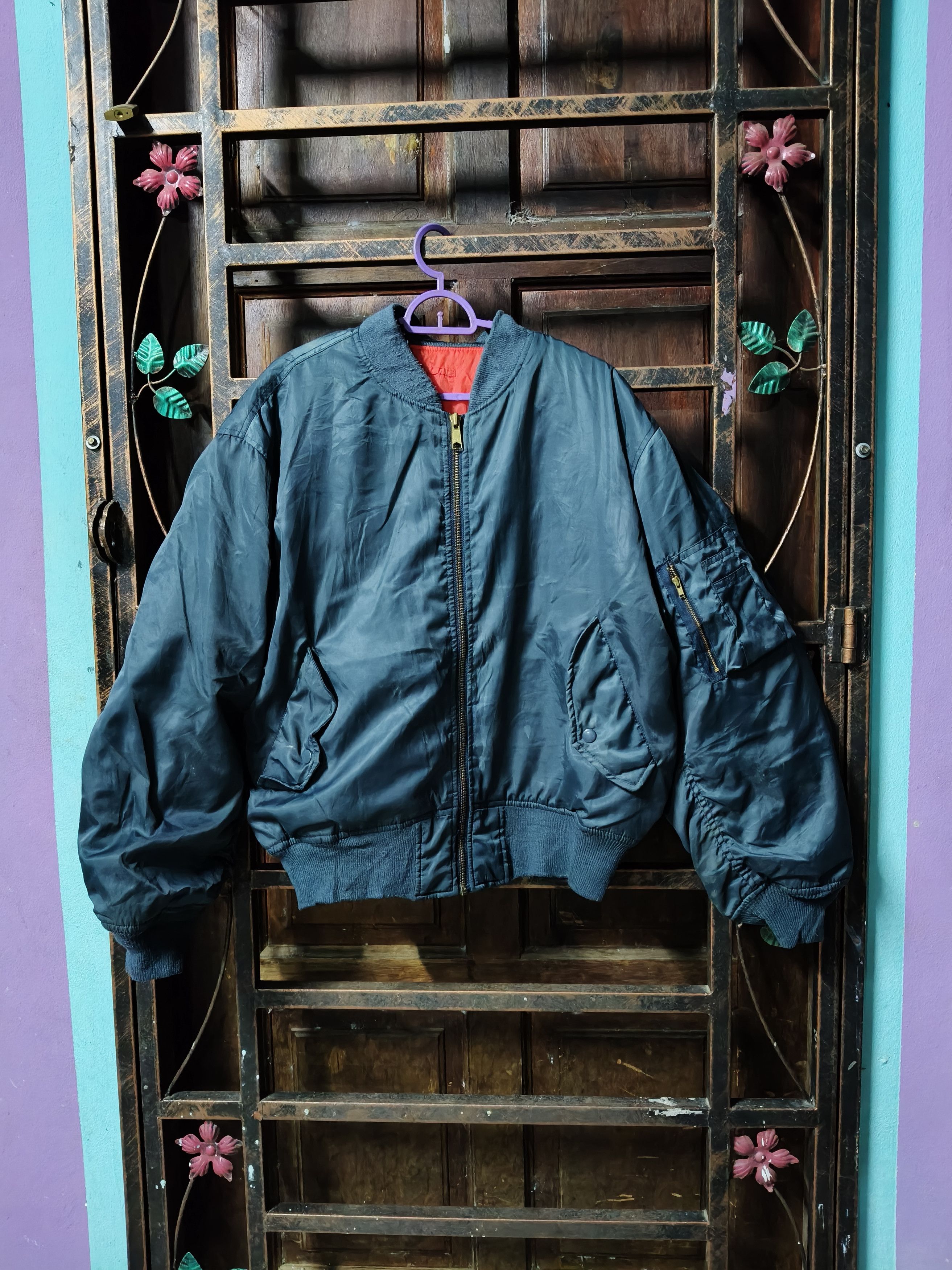 Vintage Air Force Bomber Jacket Size US L / EU 52-54 / 3 - 1 Thumbnail