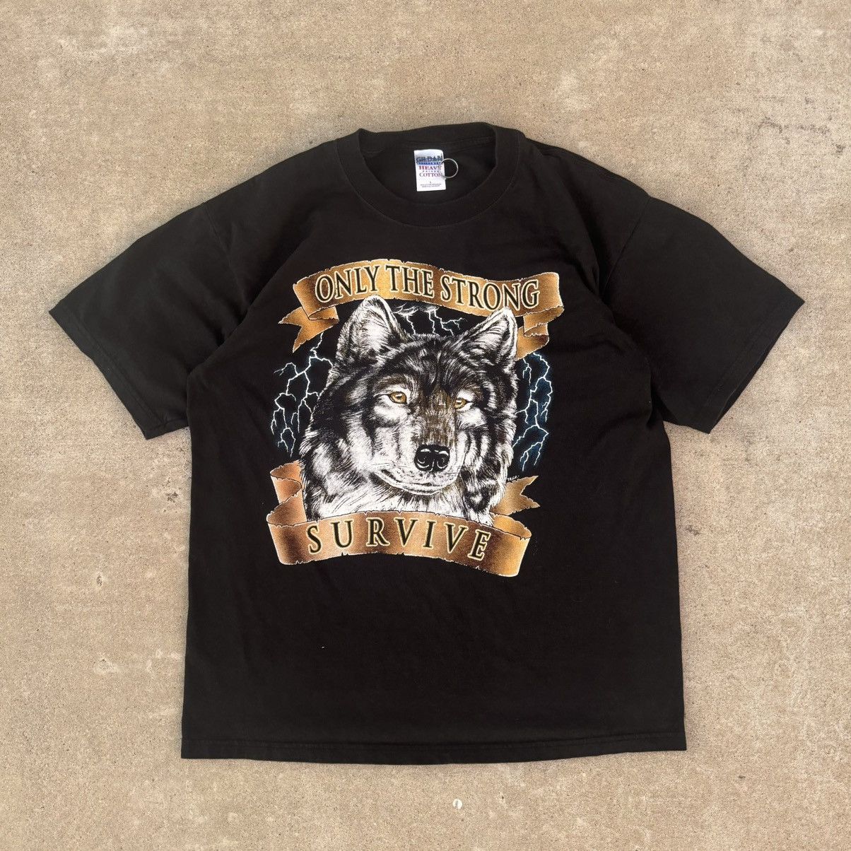 Harley Davidson × JNCO × NASCAR Vintage Y2K Black Wolf Nature Graphic Tee Large Size US L / EU 52-54 / 3 - 1 Thumbnail