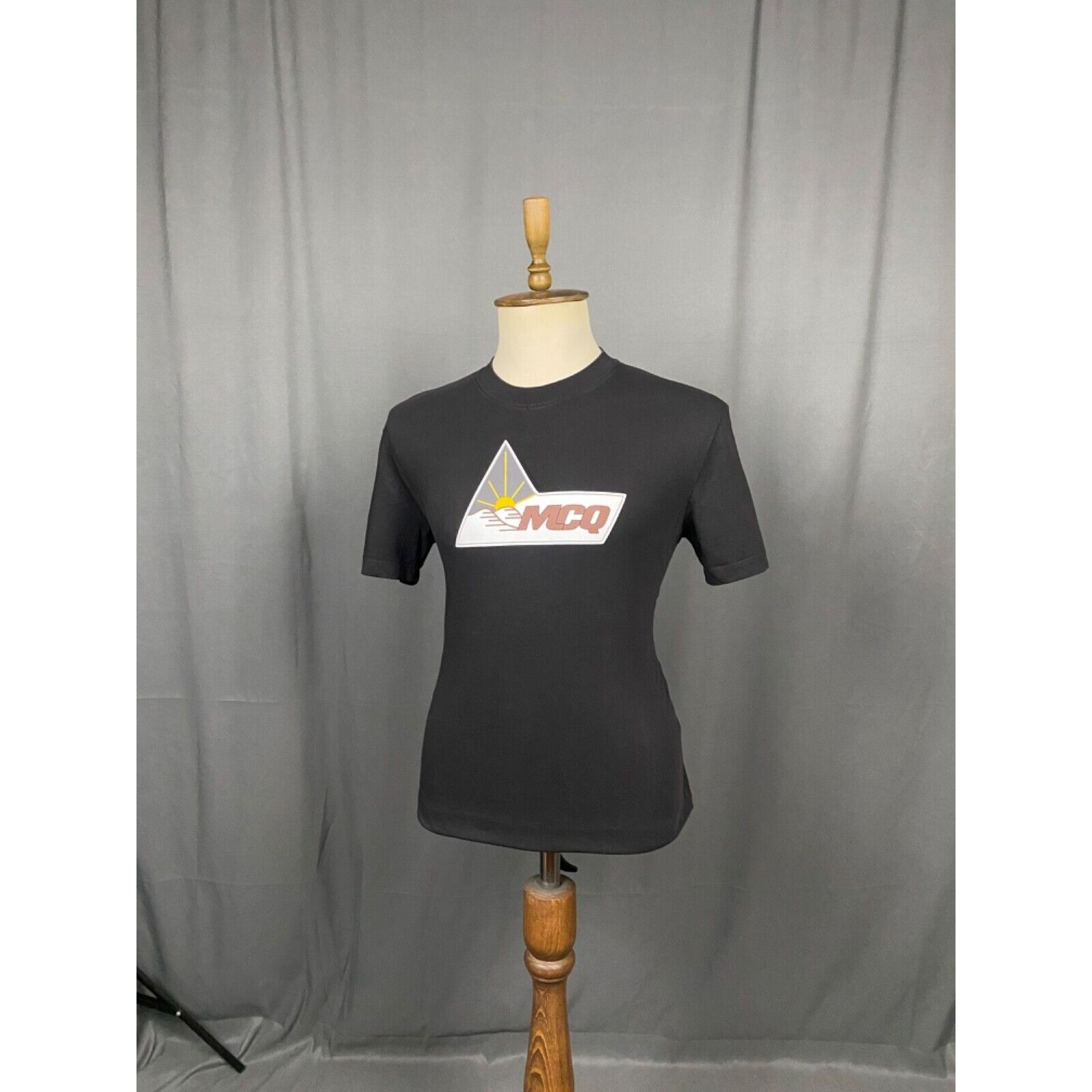 Alexander McQueen MINT! Alexander McQueen McQ Big Logo Men's Black T-Shirt Siz Size US S / EU 44-46 / 1 - 4 Thumbnail