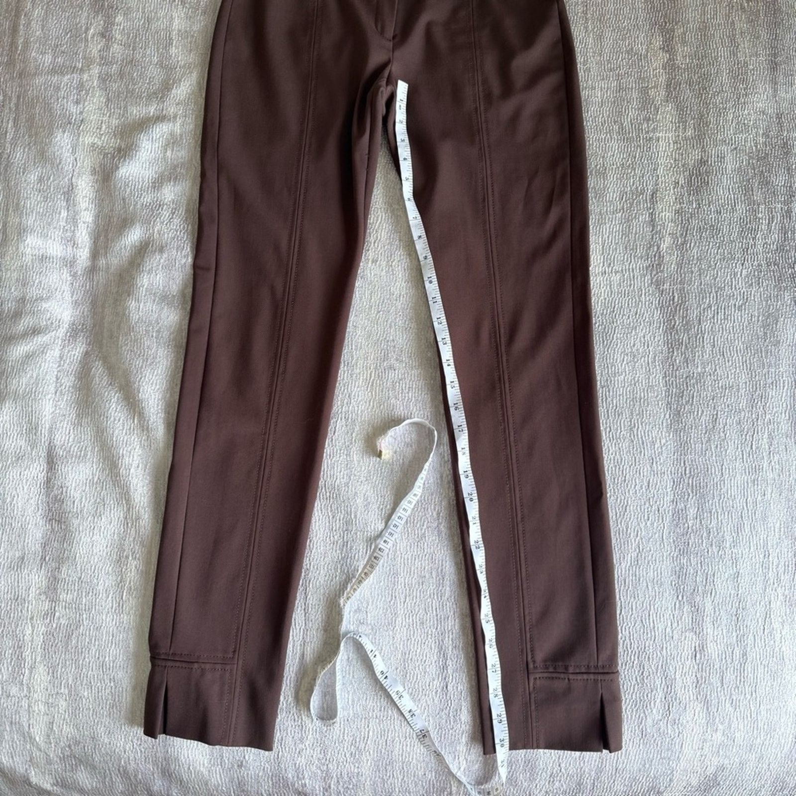 Alberta Ferretti Alberta Ferretti Chocolate Brown Trousers, Size 4 Size 27" / US 4 / IT 40 - 8 Thumbnail