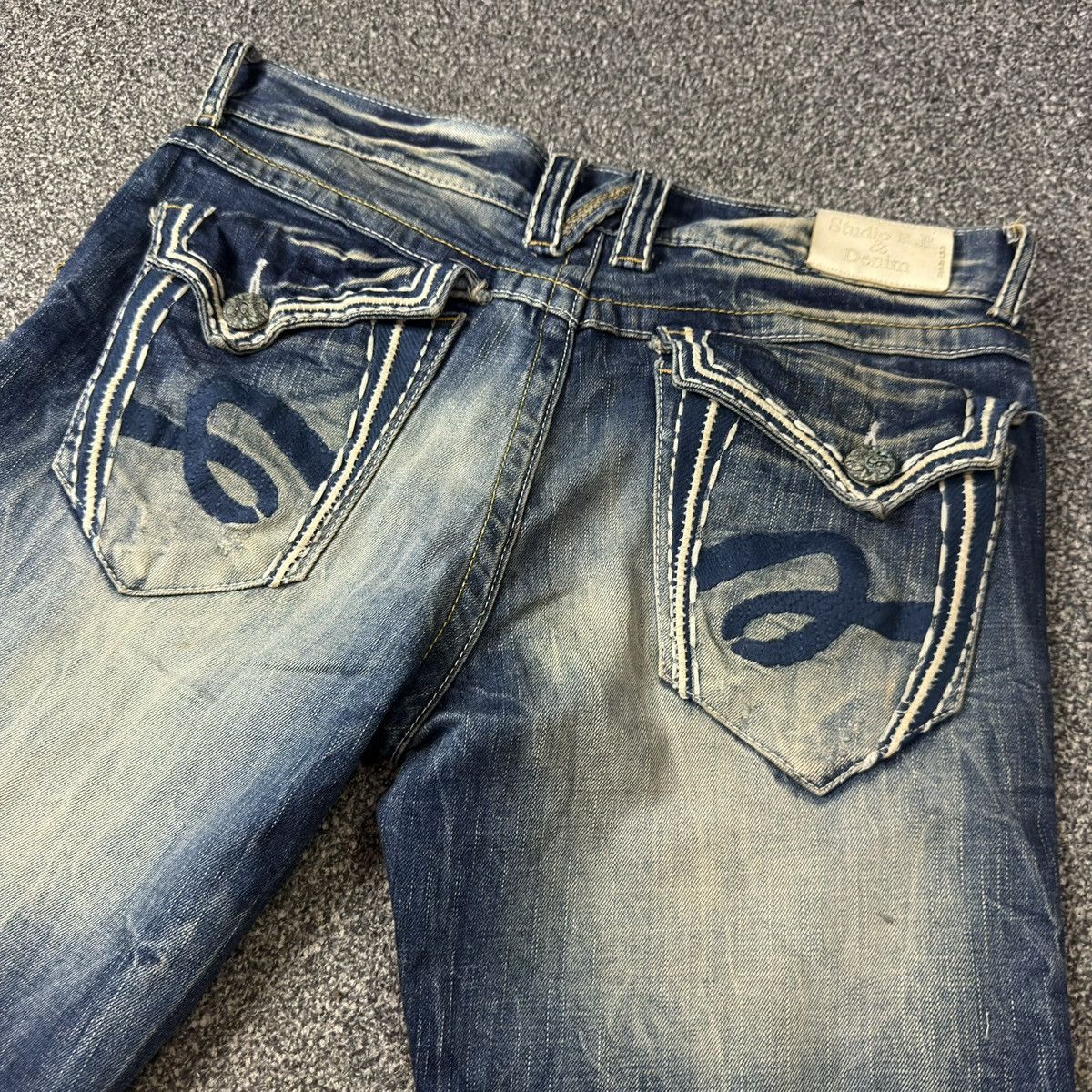 Hysteric Glamour Flared Opium Studio PR Distressed Denim Archive y2k Style Size US 34 / EU 50 - 6 Thumbnail