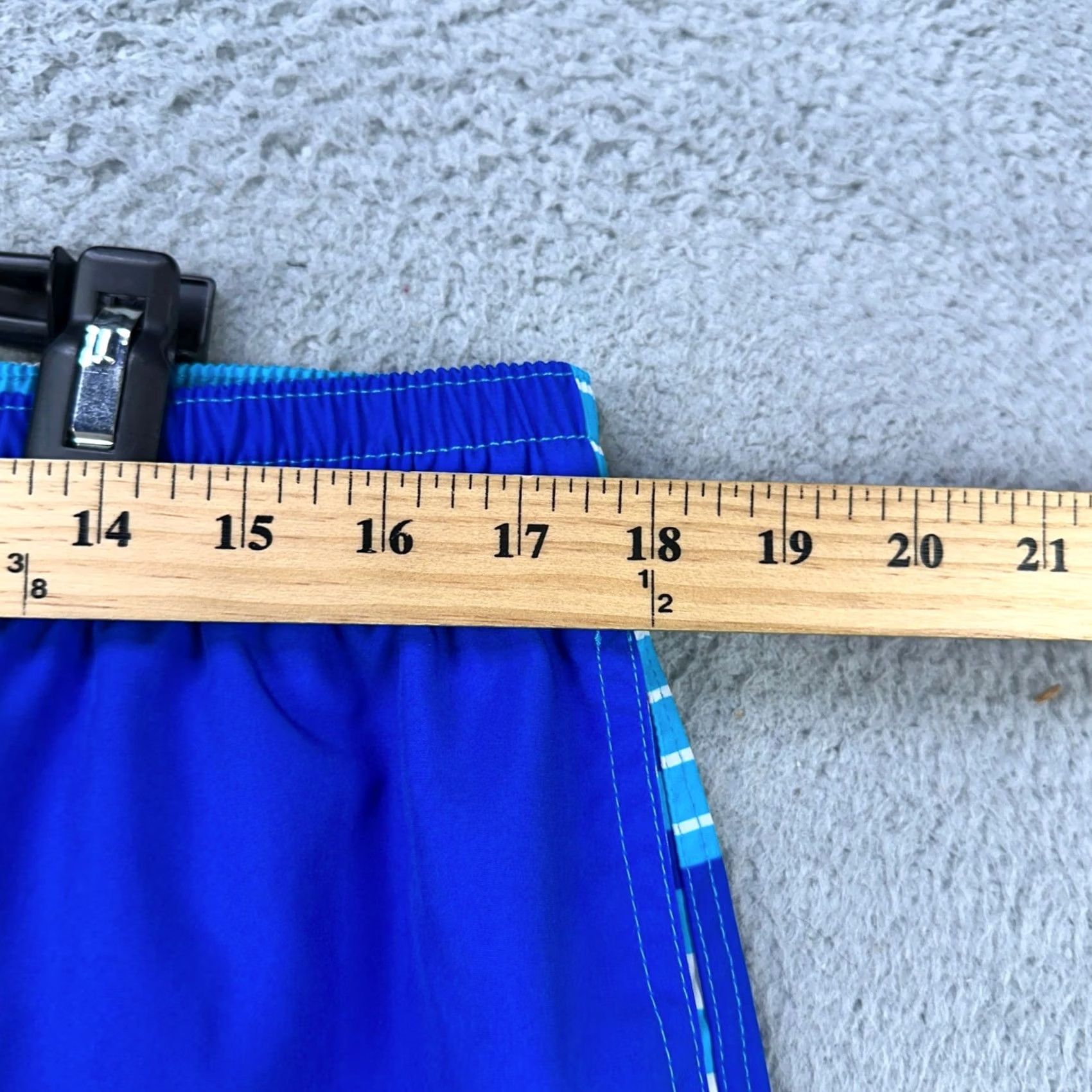 Chubbies Chubbies Mens Swim Trunks XL Blue Retro Stripes Drawstring Lined Board Shorts Size US 36 / EU 52 - 5 Thumbnail