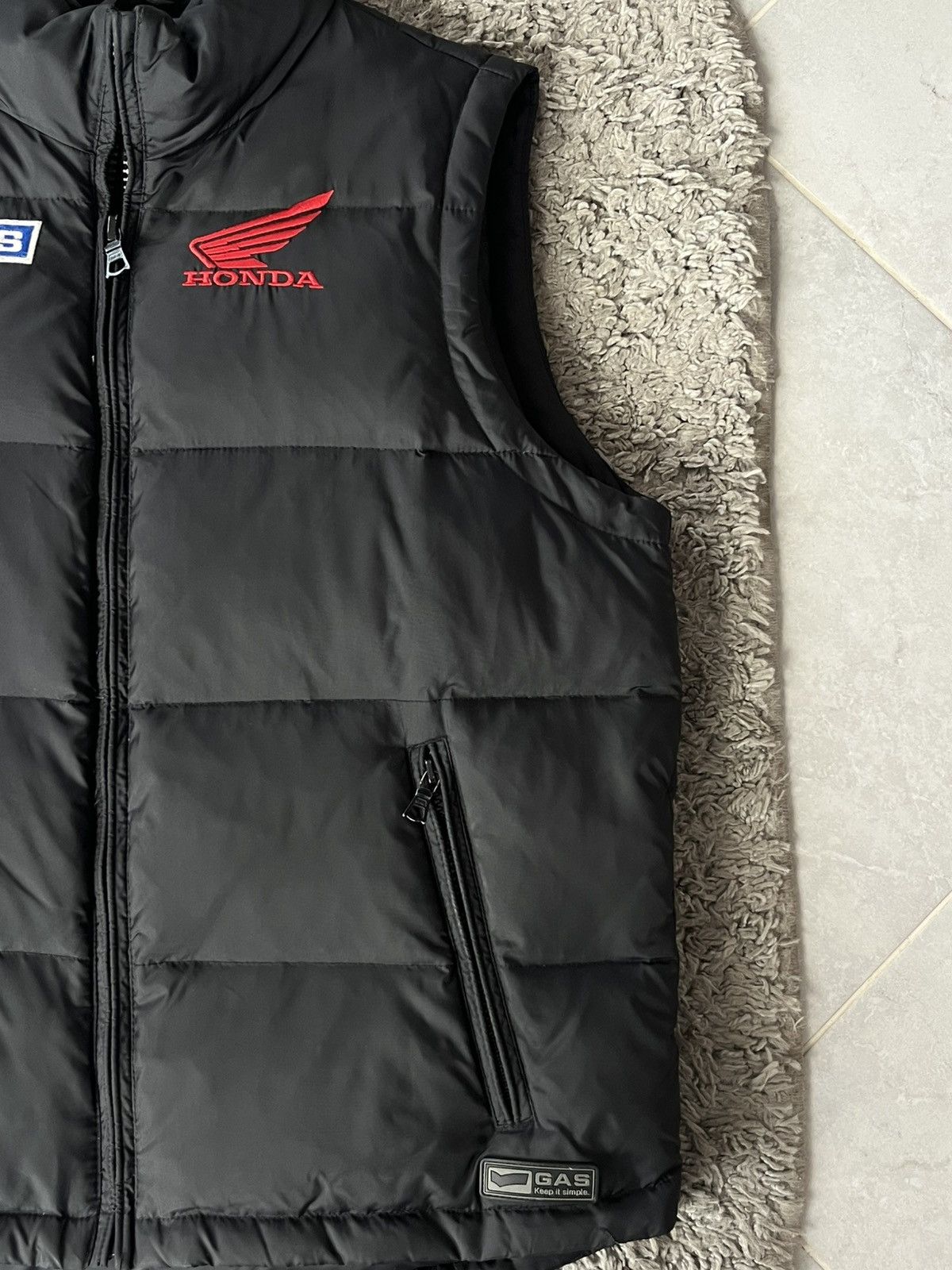 GAS Vintage Puffer Vest Gas Honda Streetwear Size US S / EU 44-46 / 1 - 3 Thumbnail