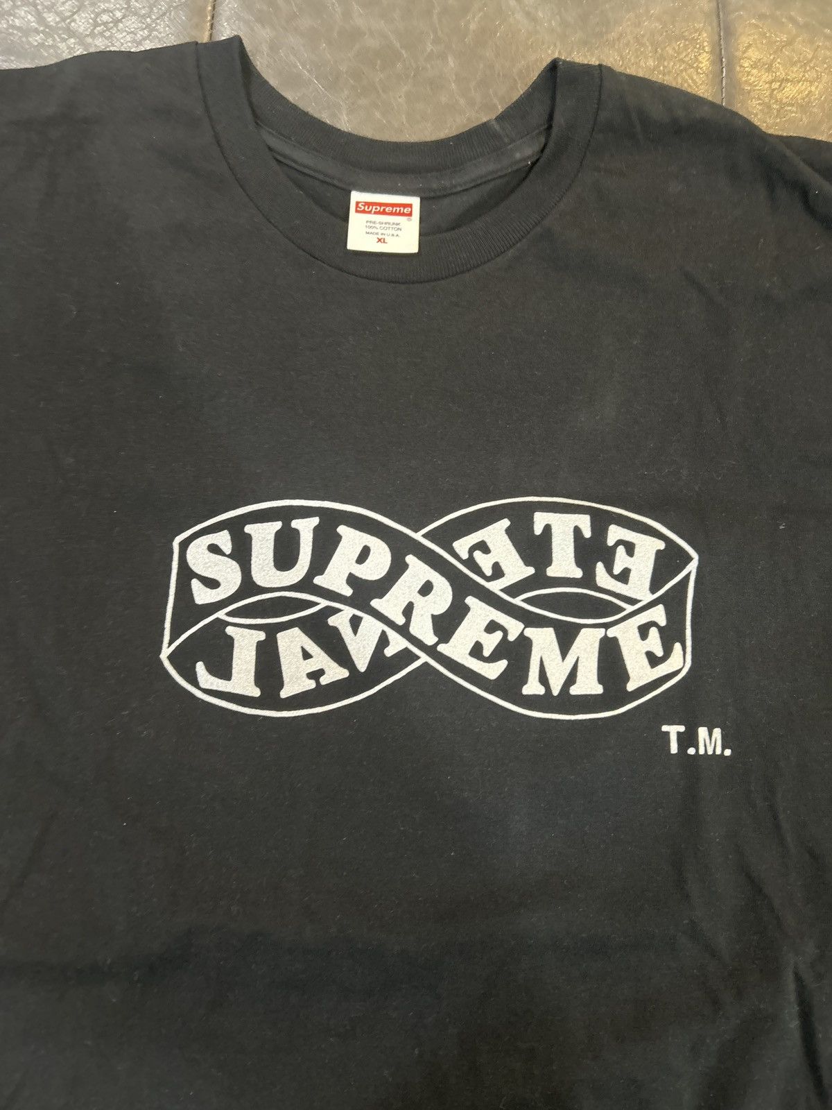 Supreme Supreme Eternal Tee ‘Black’ Size US XL / EU 56 / 4 - 1 Thumbnail