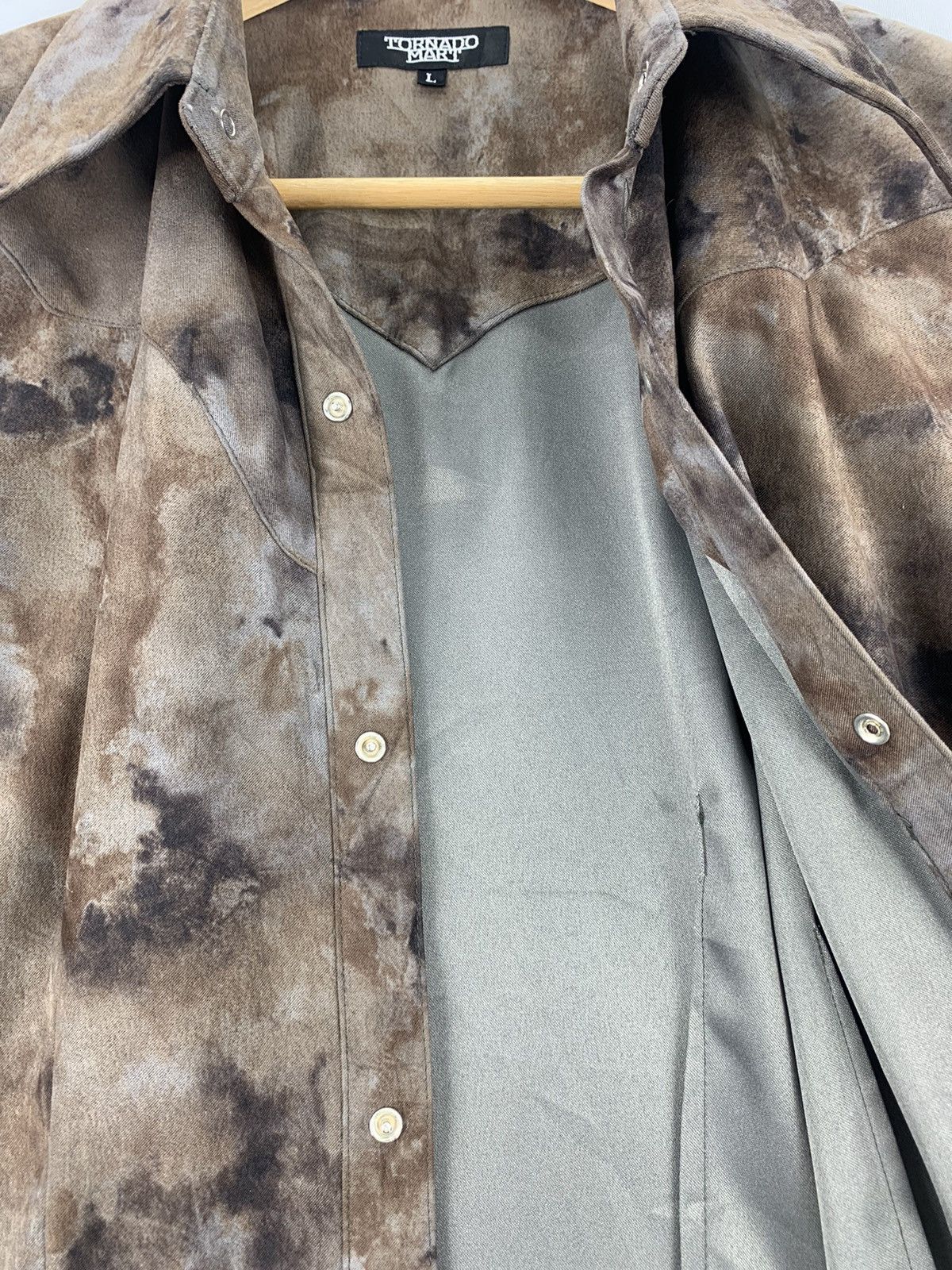 Tornado Mart Tornado Mart Japan Dark Camo Dyed Flannel Size US S / EU 44-46 / 1 - 14 Thumbnail