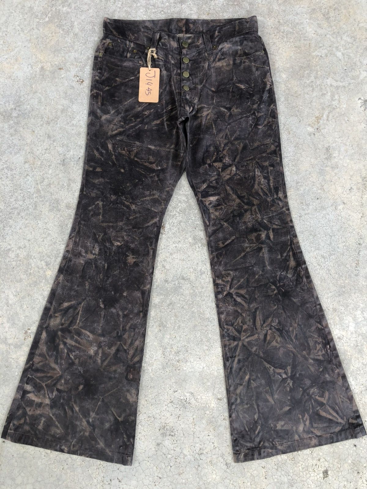 Tornado Mart Tornado Mart Flared Jeans Wax Jeans Fullprint Size US 31 - 1 Thumbnail