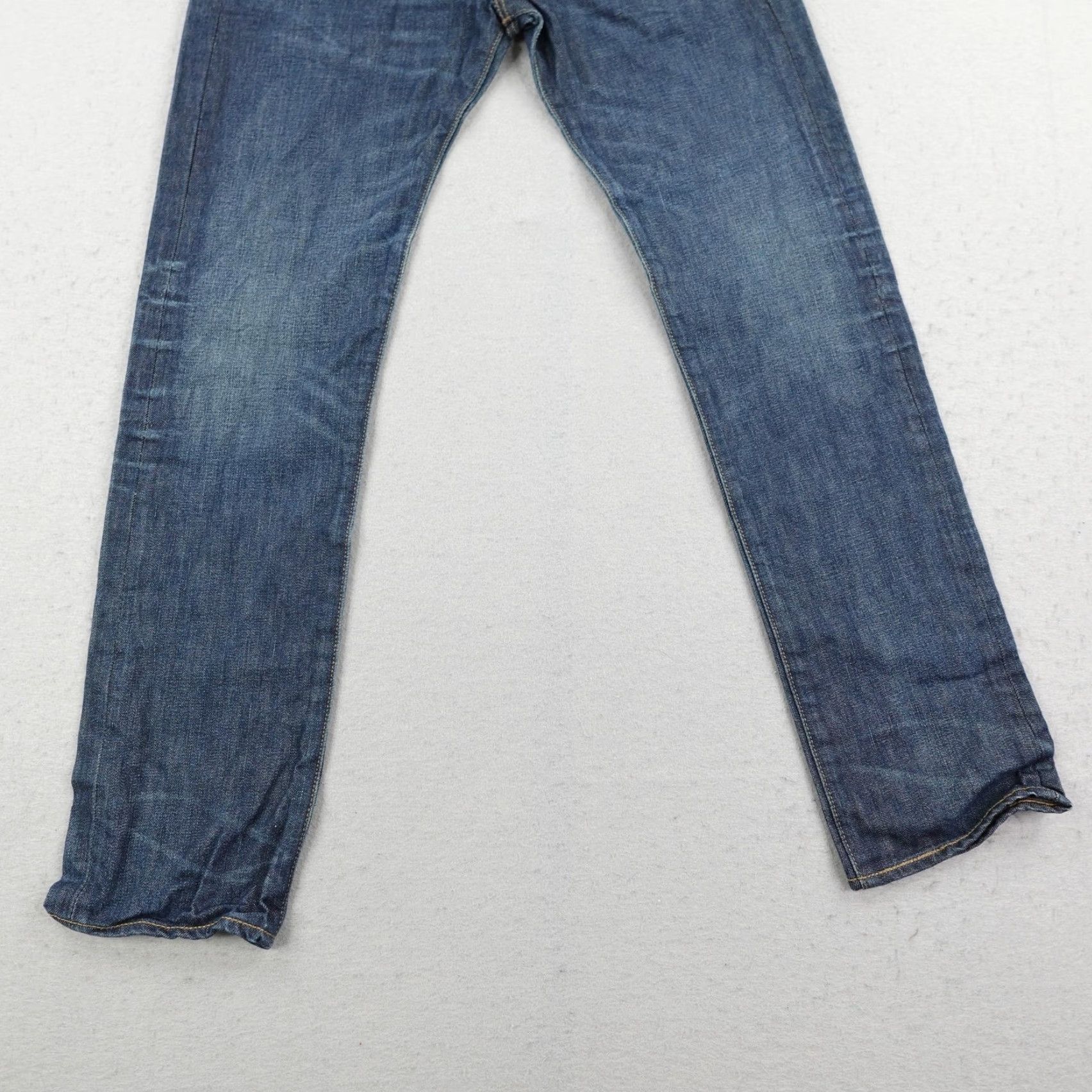 Levi's VINTAGE Levi's Jeans Mens 501 Button Fly Straight Leg Denim 29x32 Blue Red Tab 501 Series Mens Size US 29 - 3 Thumbnail