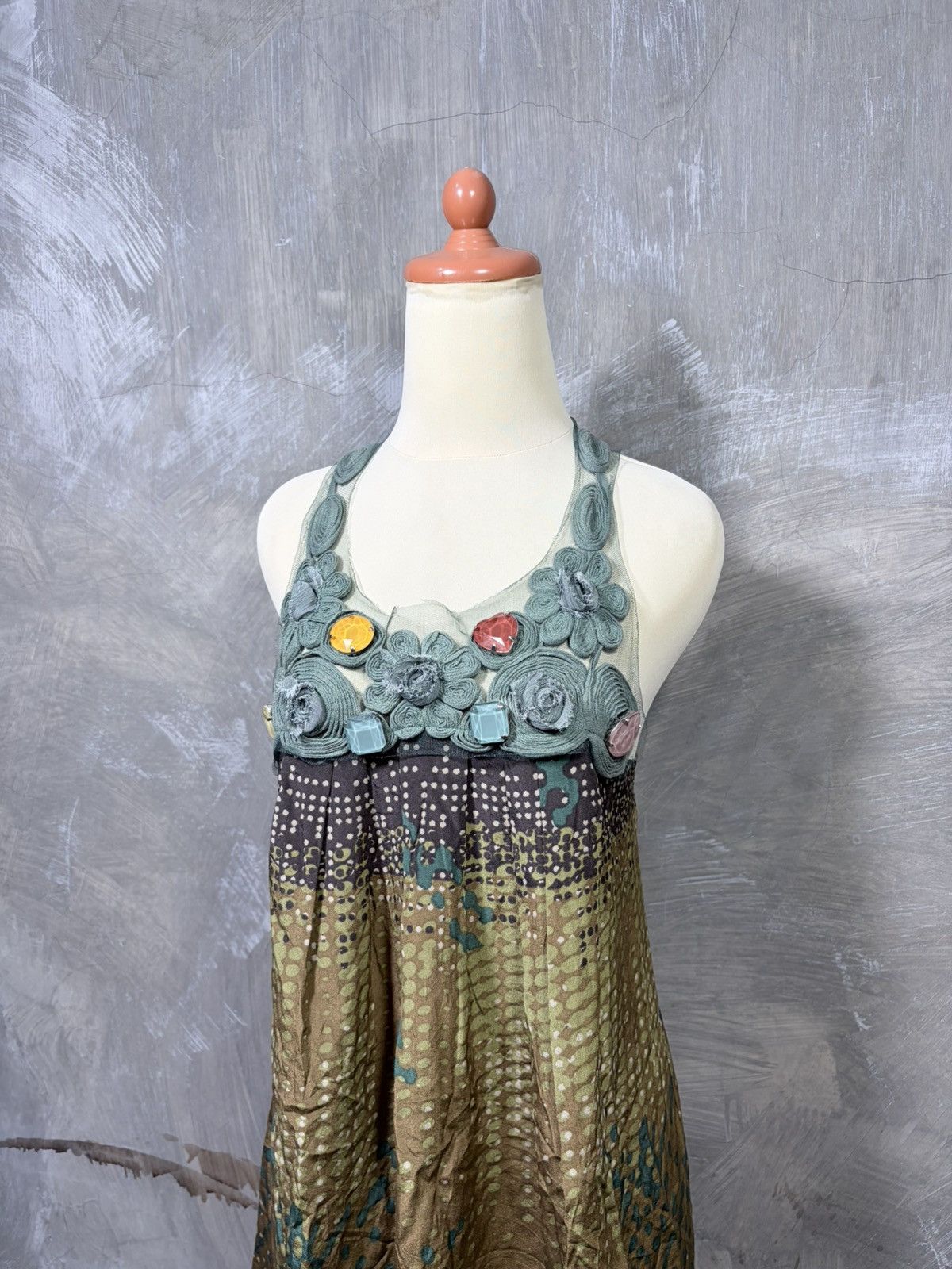 Japanese Brand Annarita N Women Midi Dress Size M / US 6-8 / IT 42-44 - 2 Thumbnail
