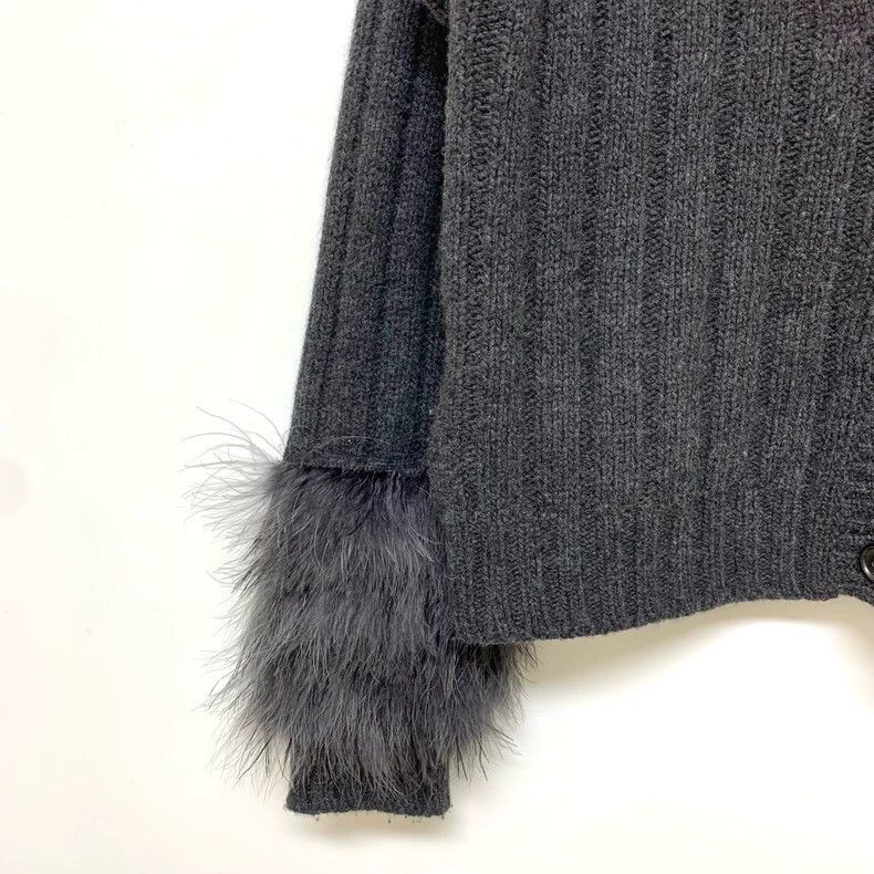 Prada Prada Fur Sleeve Sweater Cardigan-2506 Size S / US 4 / IT 40 - 7 Thumbnail