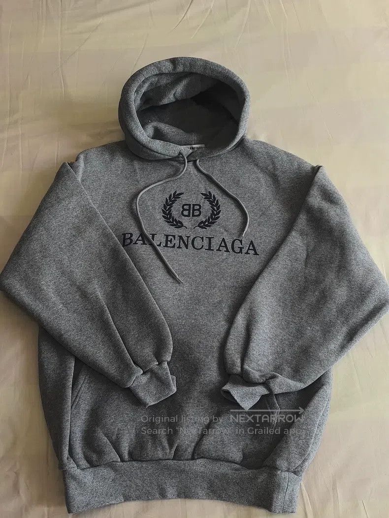 Balenciaga Balenciaga Wheat ear letter hooded and velvet sweater long Size US XS / EU 42 / 0 - 1 Thumbnail