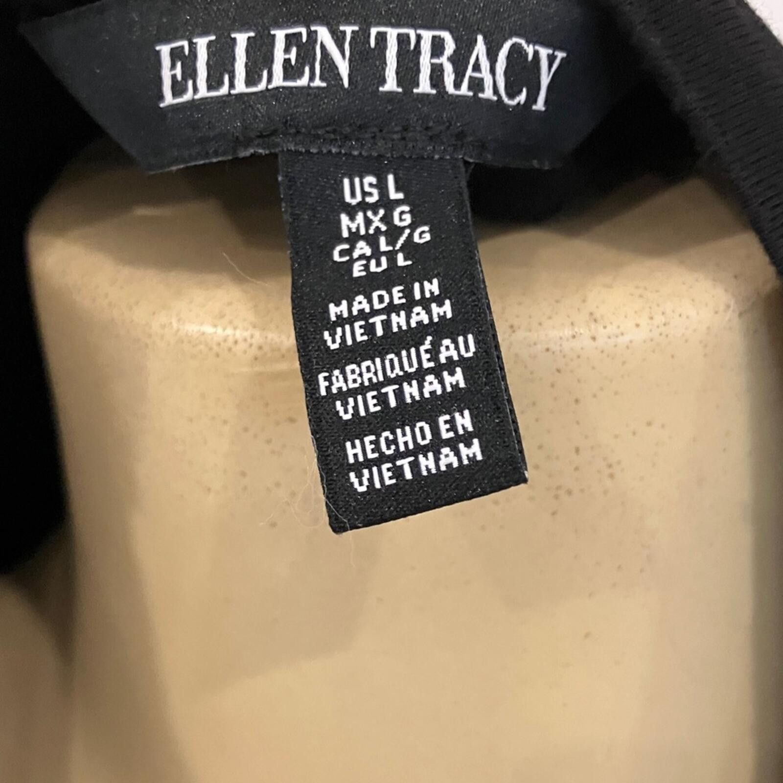 Other Ellen Tracy Classic Black Short Sleeve Tee Size L / US 10 / IT 46 - 2 Thumbnail
