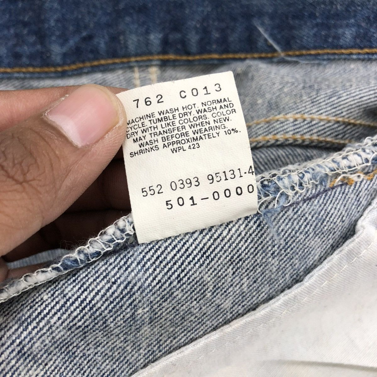 Levi's × Levi's Vintage Clothing × Vintage 🇺🇸 1990s Levis Strauss 501xx 30x36 Faded Blue Jeans Size US 29 - 11 Thumbnail