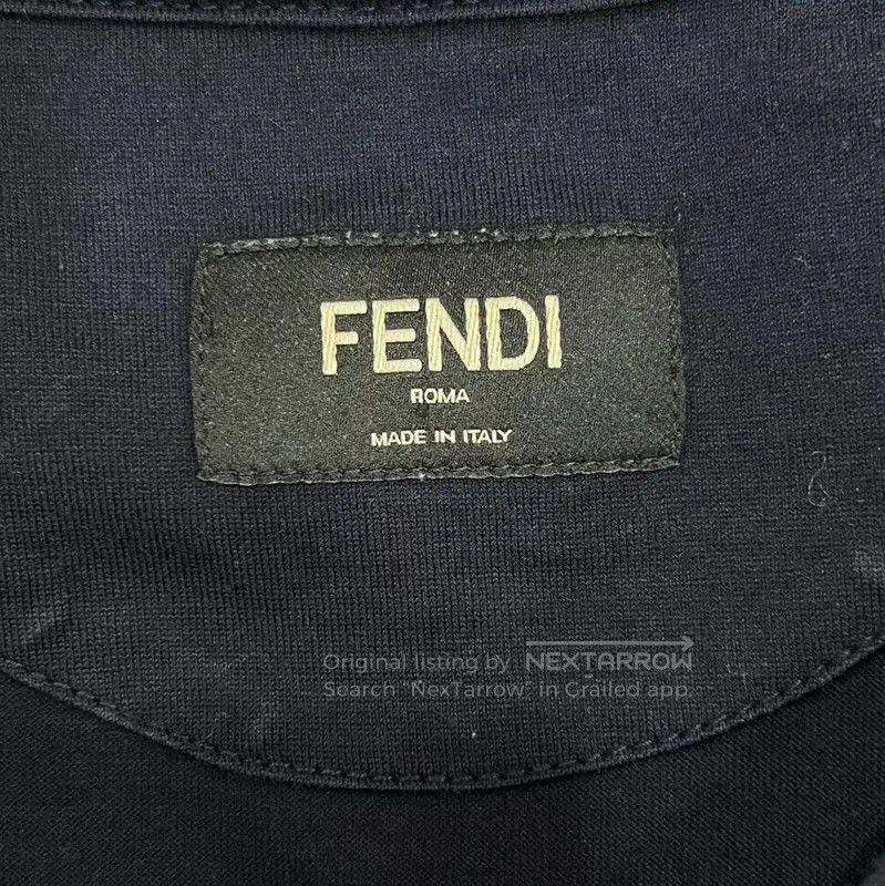 Fendi Fendi Black Cotton Men's Short Sleeve T-Shirt . Size US M / EU 48-50 / 2 - 5 Thumbnail