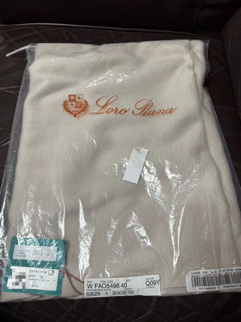 Loro Piana LORO PIANA Embroidered woolen scarf with letters Size ONE SIZE - 1 Thumbnail