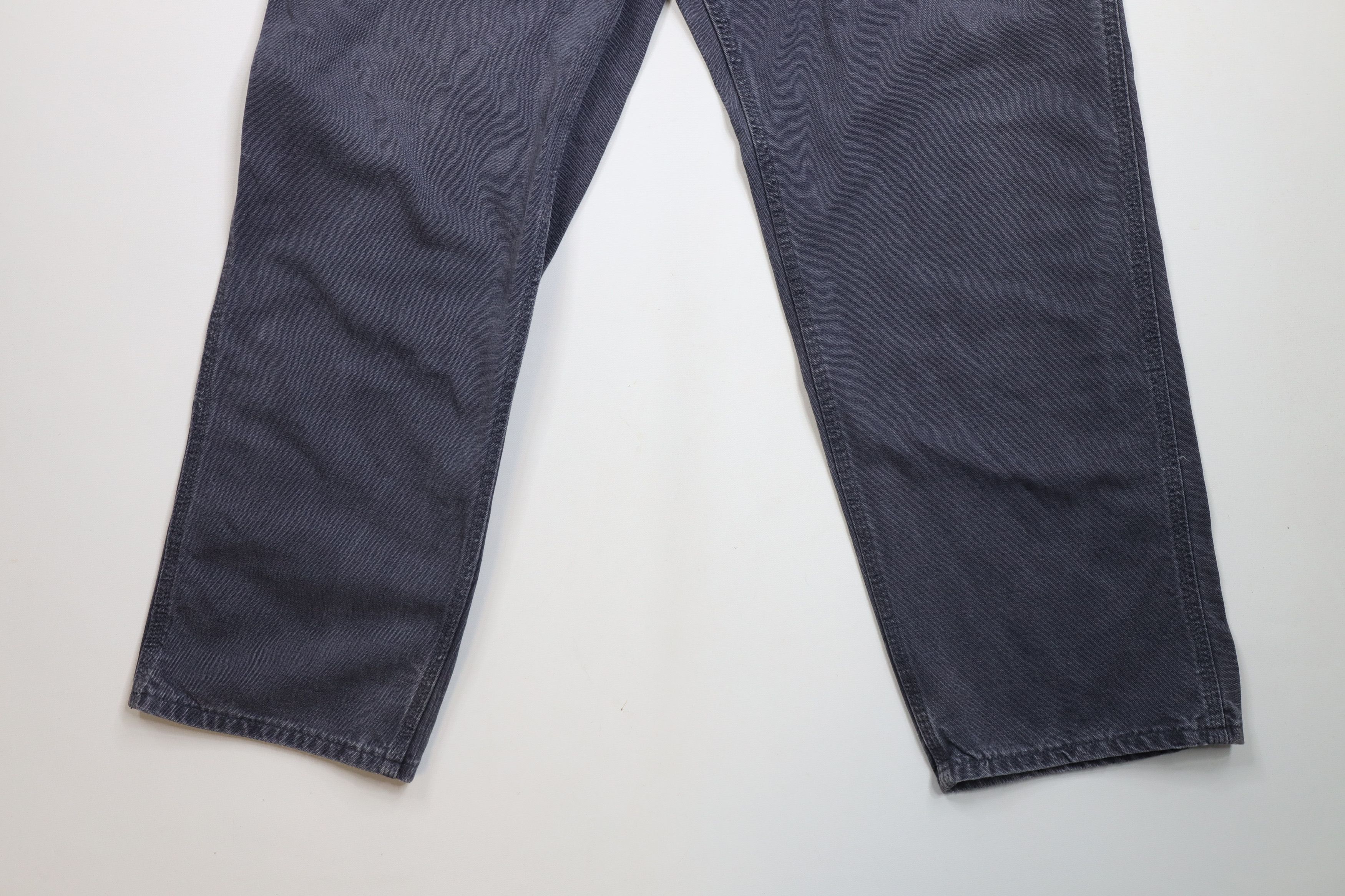 Carhartt × Vintage Vintage Y2K Carhartt Wide Leg Dungaree Pants Petrol Blue Size US 44 / EU 60 - 4 Thumbnail