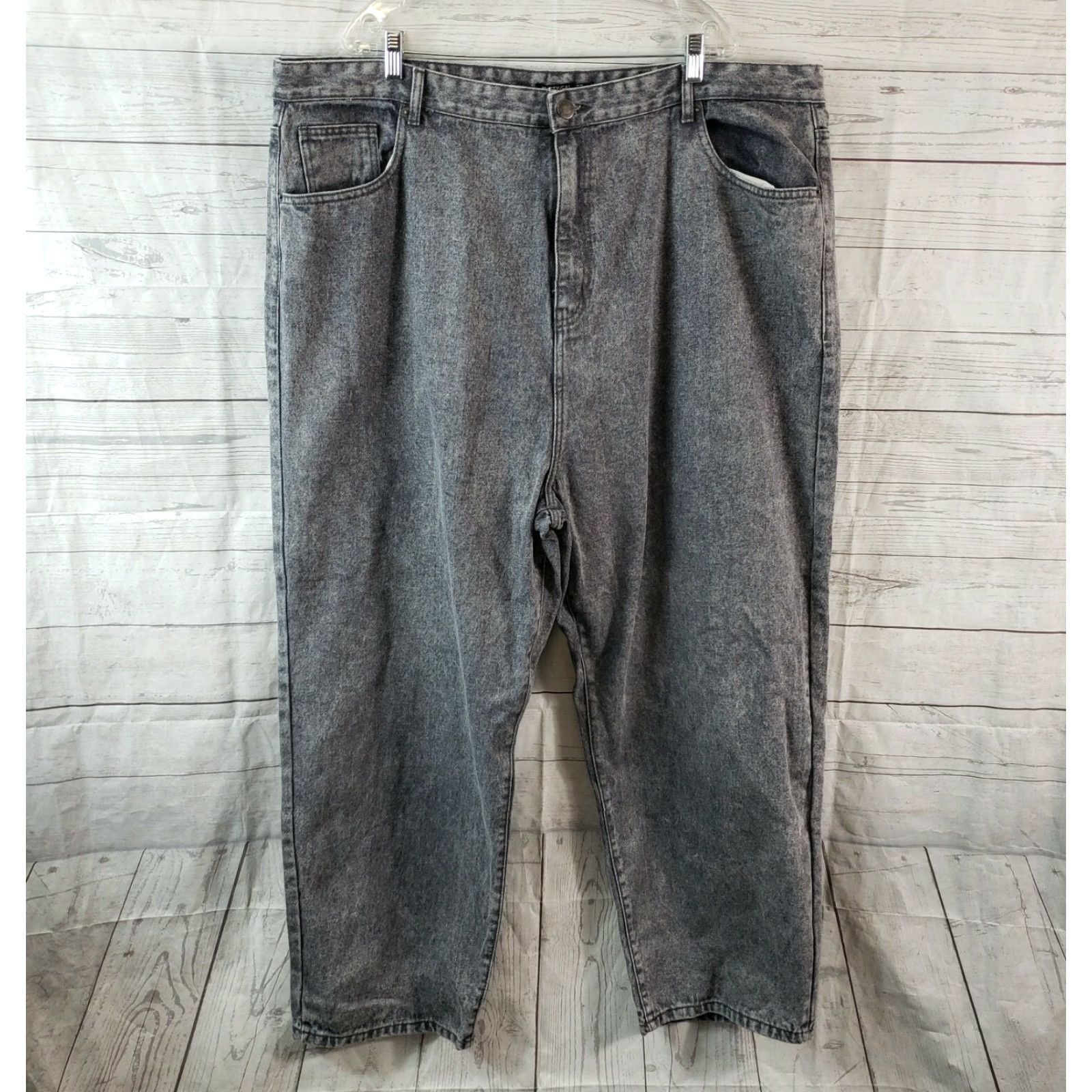 Nasty Gal Nasty Gal Mom Jeans 22 Gray High Rise Cotton Denim Womens Plus Jeans Size 40" / US 18 - 2 Thumbnail