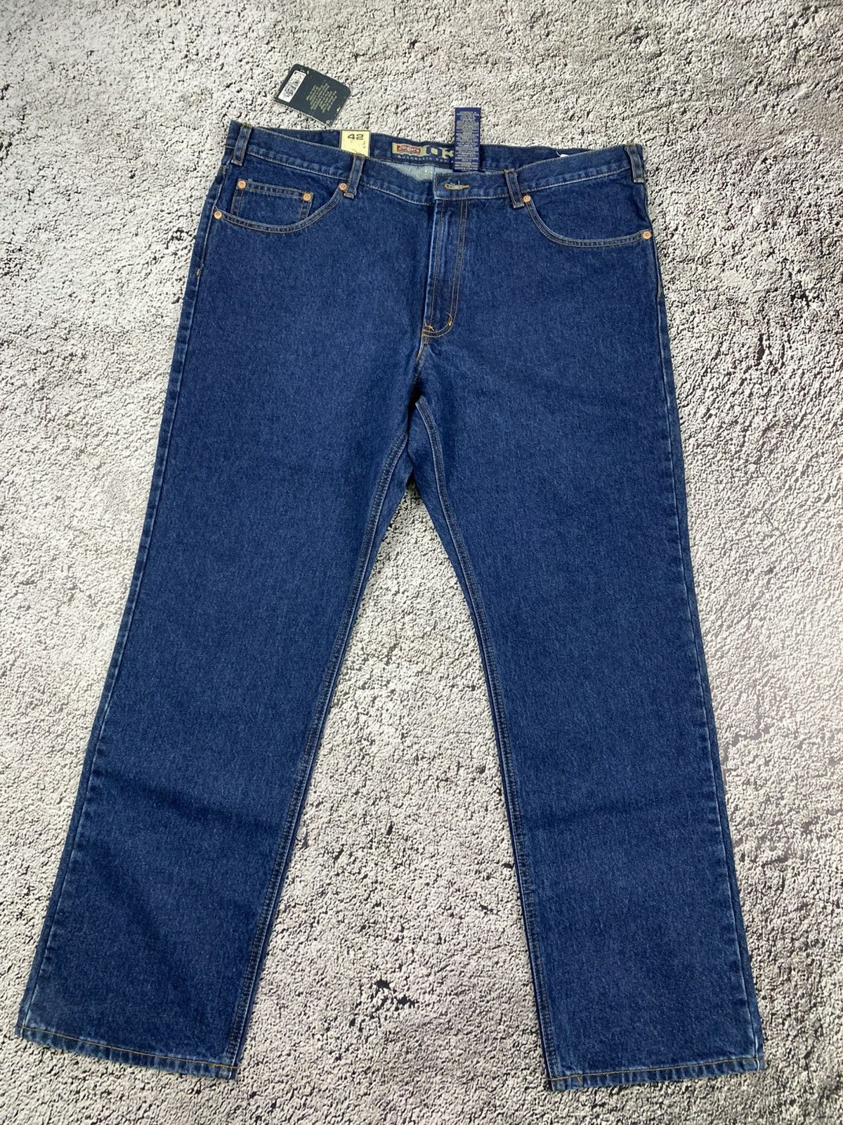 Vintage Vintage Y2K faded wide blue jeans big size streetwear 42 Size US 42 / EU 58 - 1 Thumbnail