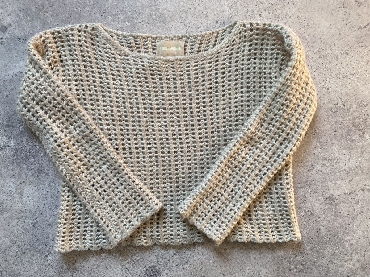 Zadig & Voltaire Zadig & Voltaire Women's Long Sleeve Open Knit Sweater S Size S / US 4 / IT 40 - 1 Thumbnail