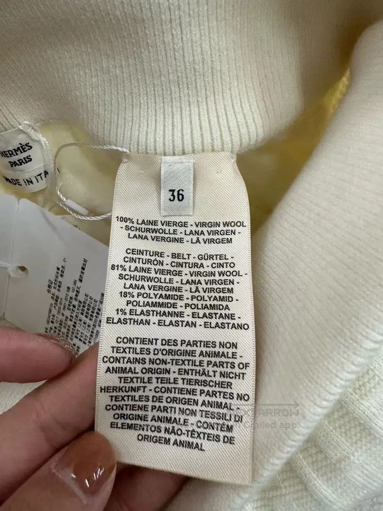 Hermes Hermes White textured wool knit long pants Size 24" / US 00 / IT 34 - 5 Thumbnail