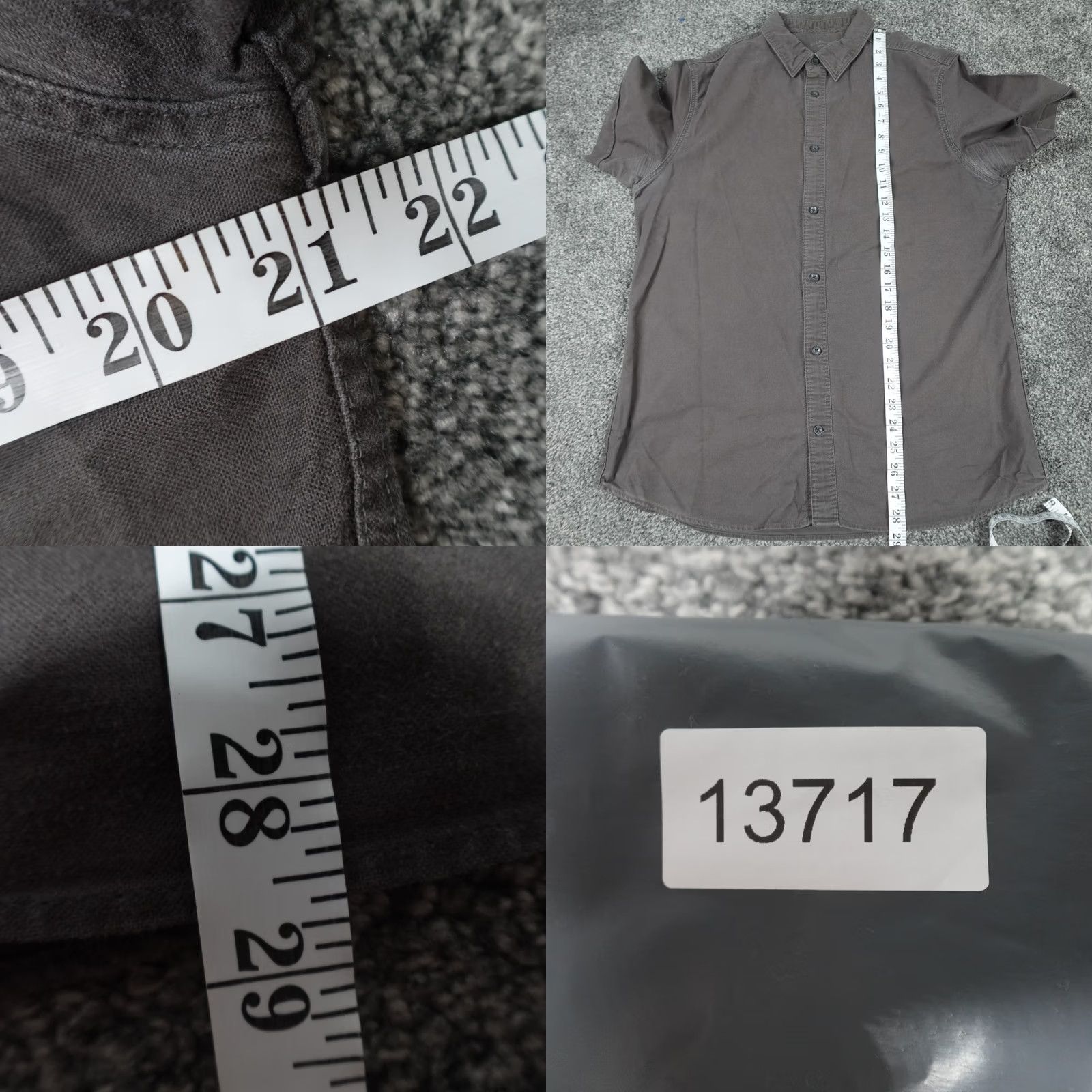 Allsaints Allsaints Shirt Green Short Sleeve Size Medium 100% Cotton Men's Button Up Size US M / EU 48-50 / 2 - 8 Thumbnail