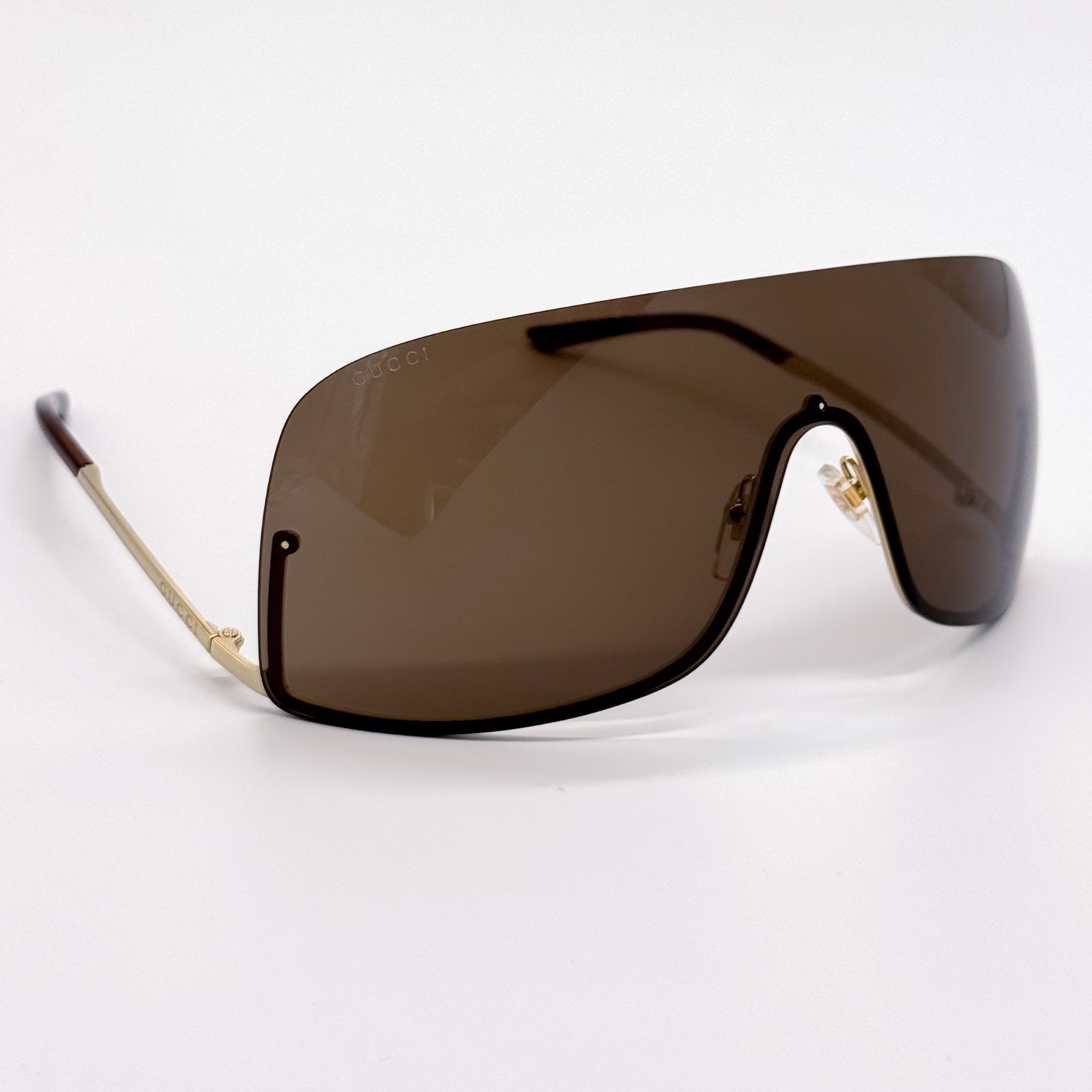 Gucci NEW GUCCI SUNGLASSES GG1560S 002 GOLD SHIELD UNISEX GUCCI Size ONE SIZE - 5 Thumbnail
