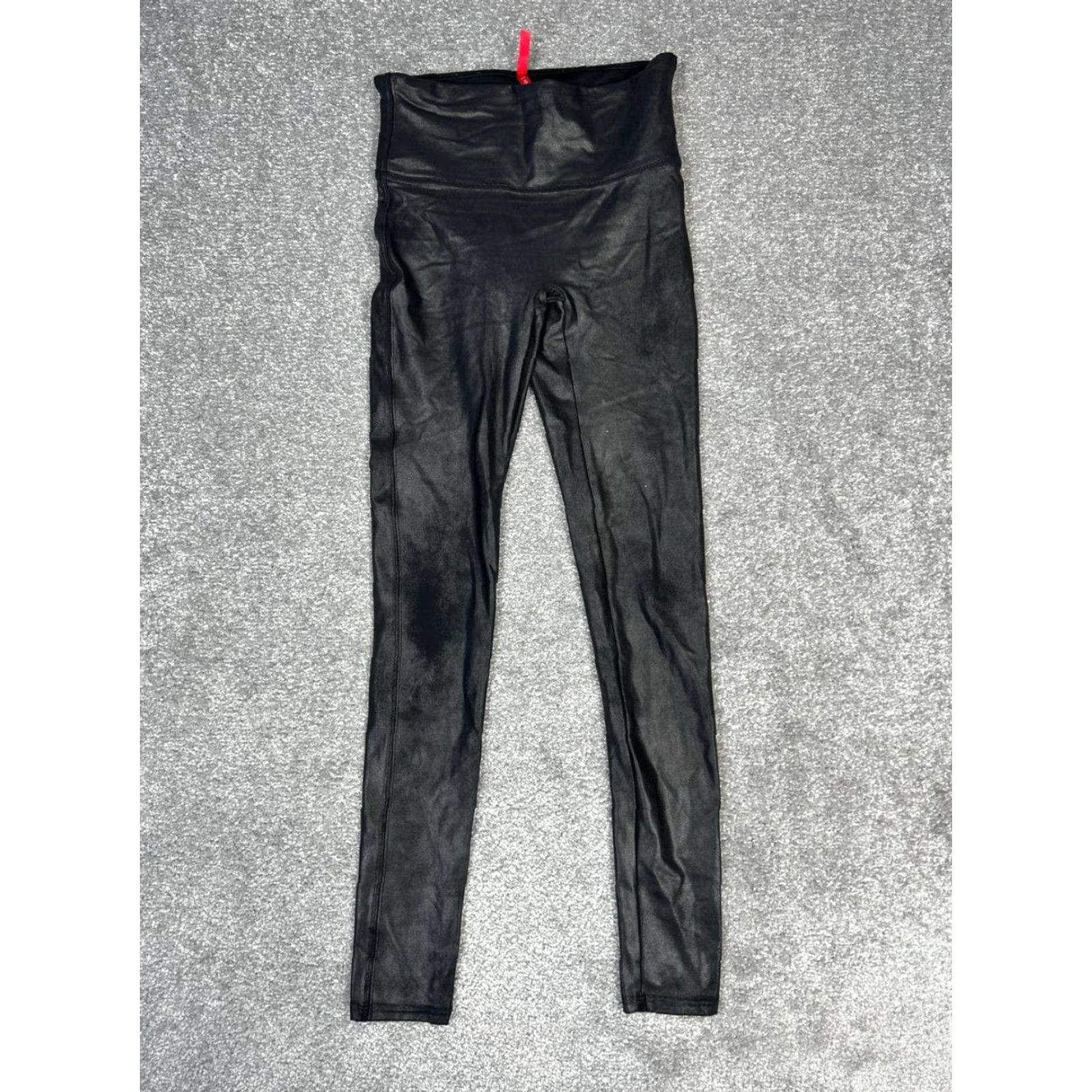 Spanx Spanx Leggings Womens Small Black Faux Leather Stretch Mid Rise Casual Size 28" / US 6 / IT 42 - 2 Thumbnail