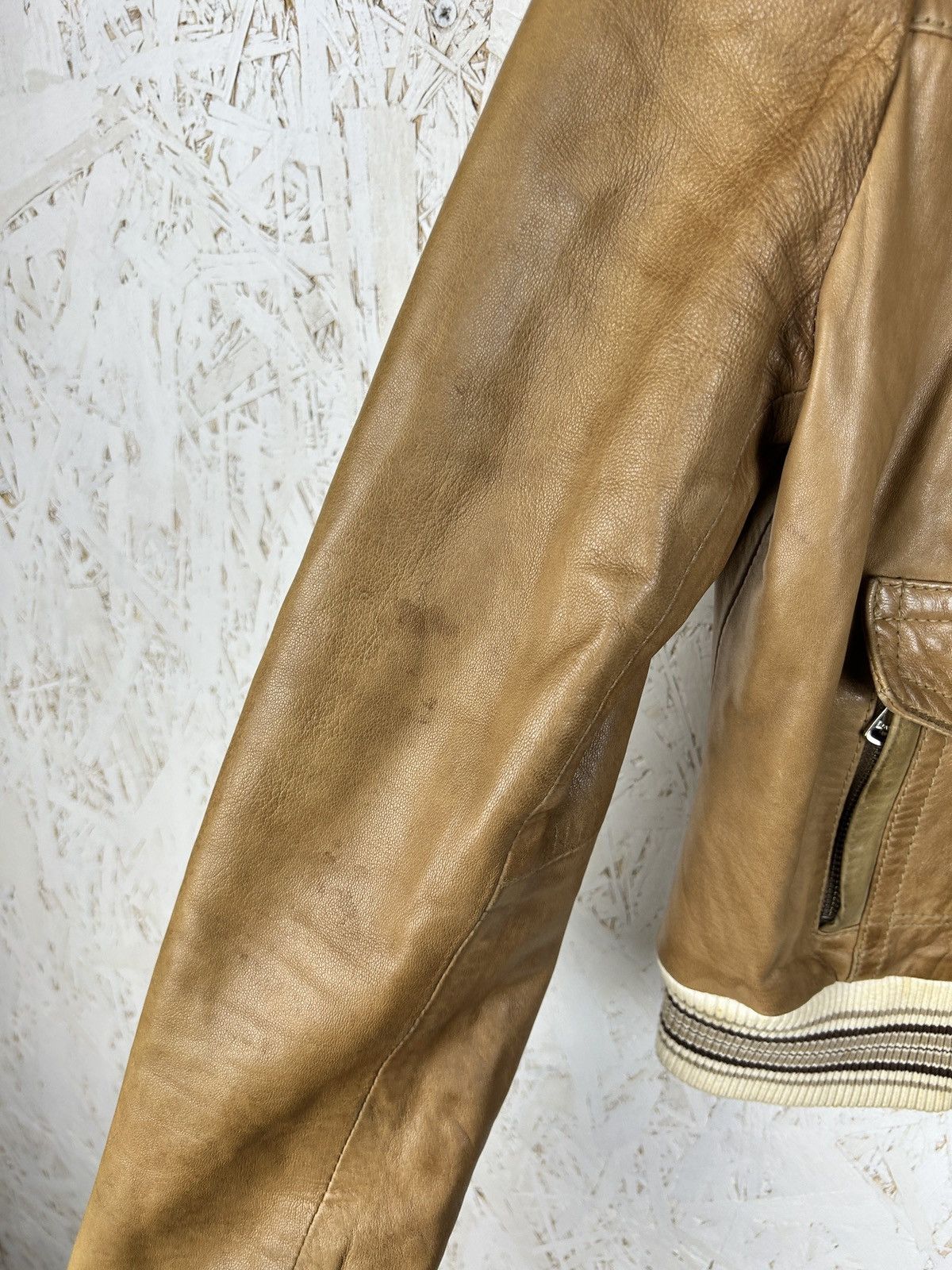 Dolce & Gabbana Vintage Dolce & Gabbana Brown Leather Aviator Bomber Jacket Size M / US 6-8 / IT 42-44 - 6 Thumbnail