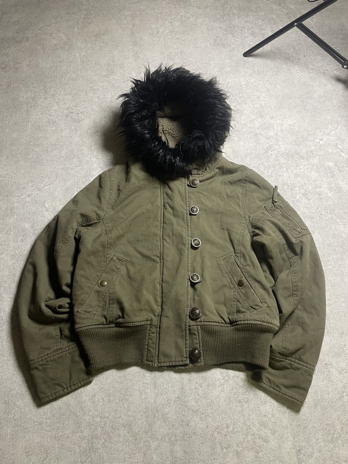 Hysteric Glamour × If Six Was Nine × Le Grande Bleu (L.G.B.) Black Hybrid Bomber Jacket — Raw Punk Mix Size US M / EU 48-50 / 2 - 1 Thumbnail