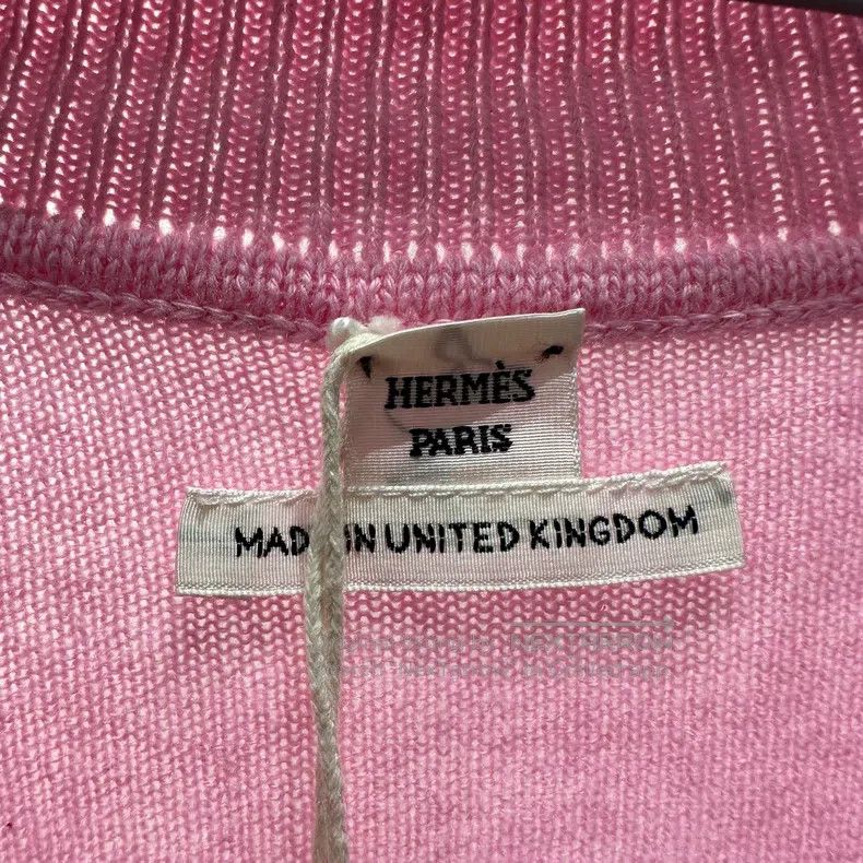 Hermes Hermes All-Over Pig Nose Embossed Cashmere Sweater Size XS / US 0-2 / IT 36-38 - 3 Thumbnail
