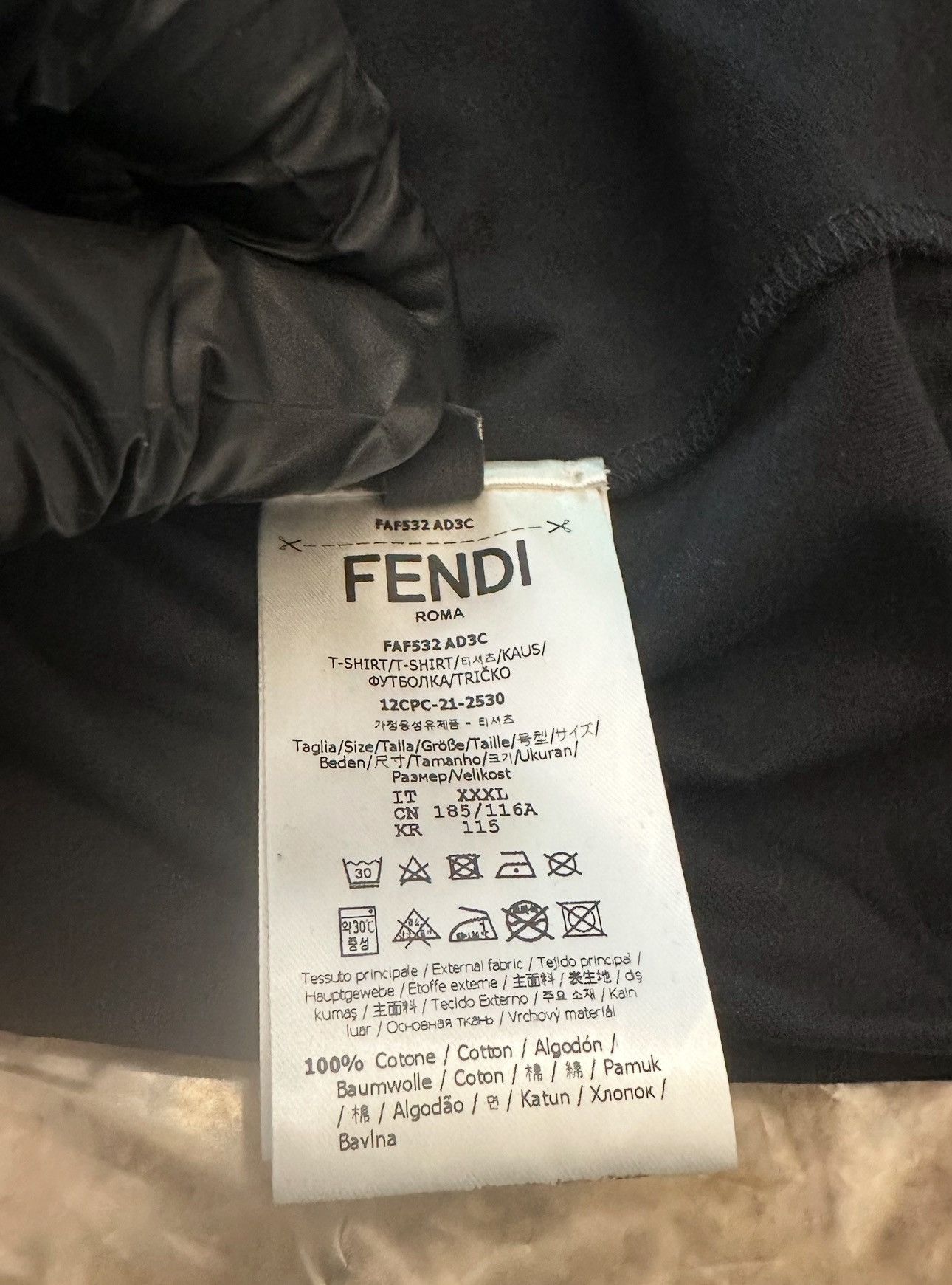 Fendi FENDI T-shirt Size US XXL / EU 58 / 5 - 6 Thumbnail