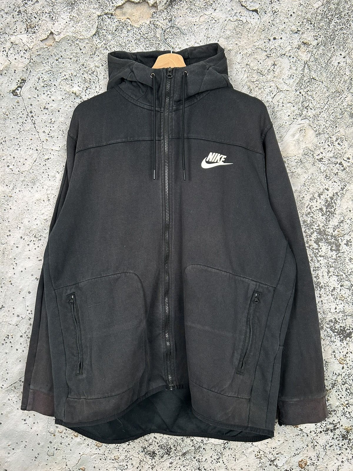 Nike Nike Black Tech Fleece Streetwear Hype Drill Rap Hoodie 00s Size US XL / EU 56 / 4 - 1 Thumbnail