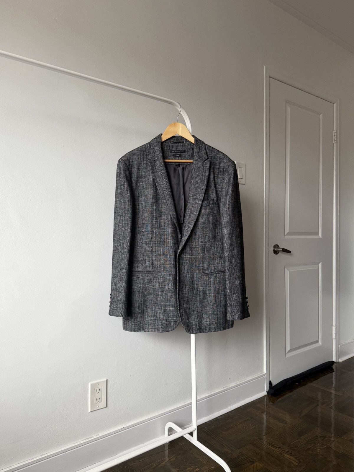 John Varvatos John Varvatos USA Luxe Blazer 42R Gray Sport Coat Jacket Size US L / EU 52-54 / 3 - 1 Thumbnail