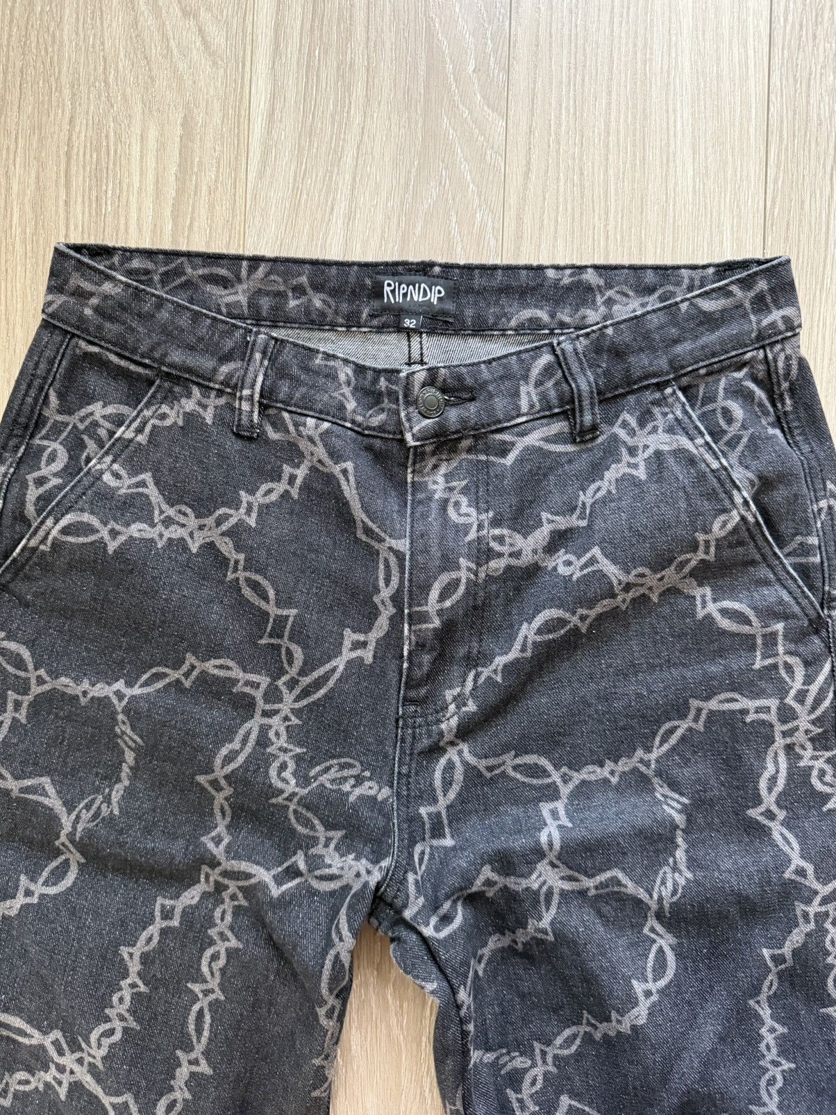 RIPNDIP Ripndip wire printed jeans Size US 32 / EU 48 - 2 Thumbnail