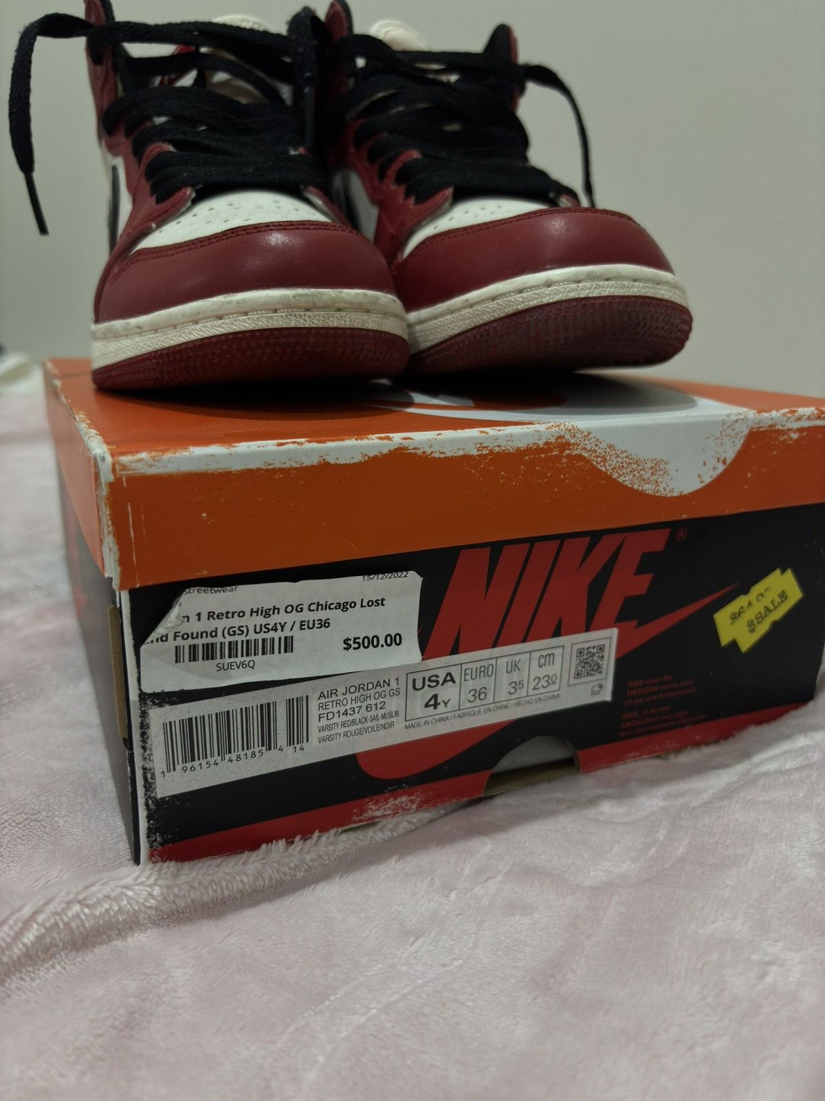 Jordan Brand Jordan 1 Retro High OG Chicago Lost and Found (GS) Size US 6 / IT 36 - 2 Thumbnail