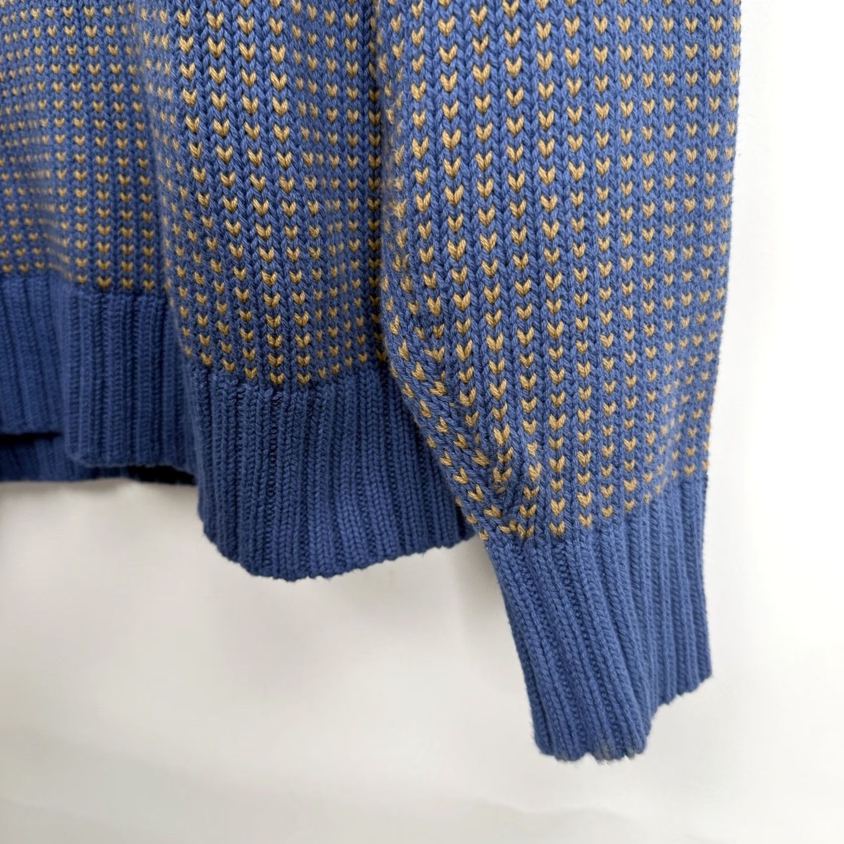 Vintage L.L. Bean Signature Sweater Mens Large Tight Knit Blue Stretch Organic Cotton Pullover Crew Neck Long Sleeve Knit Regular Fit Casual Vintage: No Size US L / EU 52-54 / 3 - 5 Thumbnail