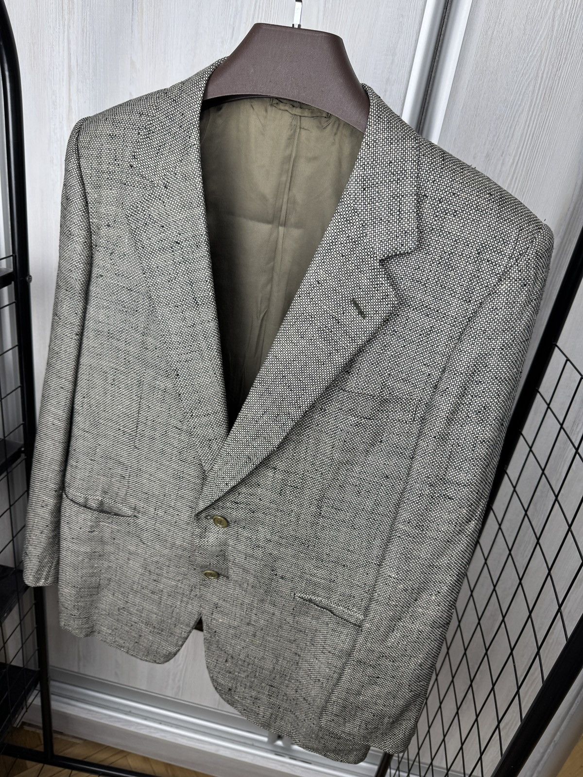 Belvest Belvest pure silk gray classic made in Italy blazer Size 44R - 5 Thumbnail