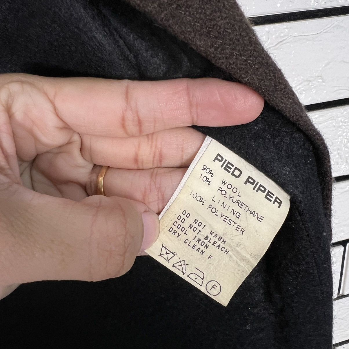 Japanese Brand PIED PIPER Slant Pocket Wool Blend Collared Jacket 4121-C187 Size US M / EU 48-50 / 2 - 14 Thumbnail