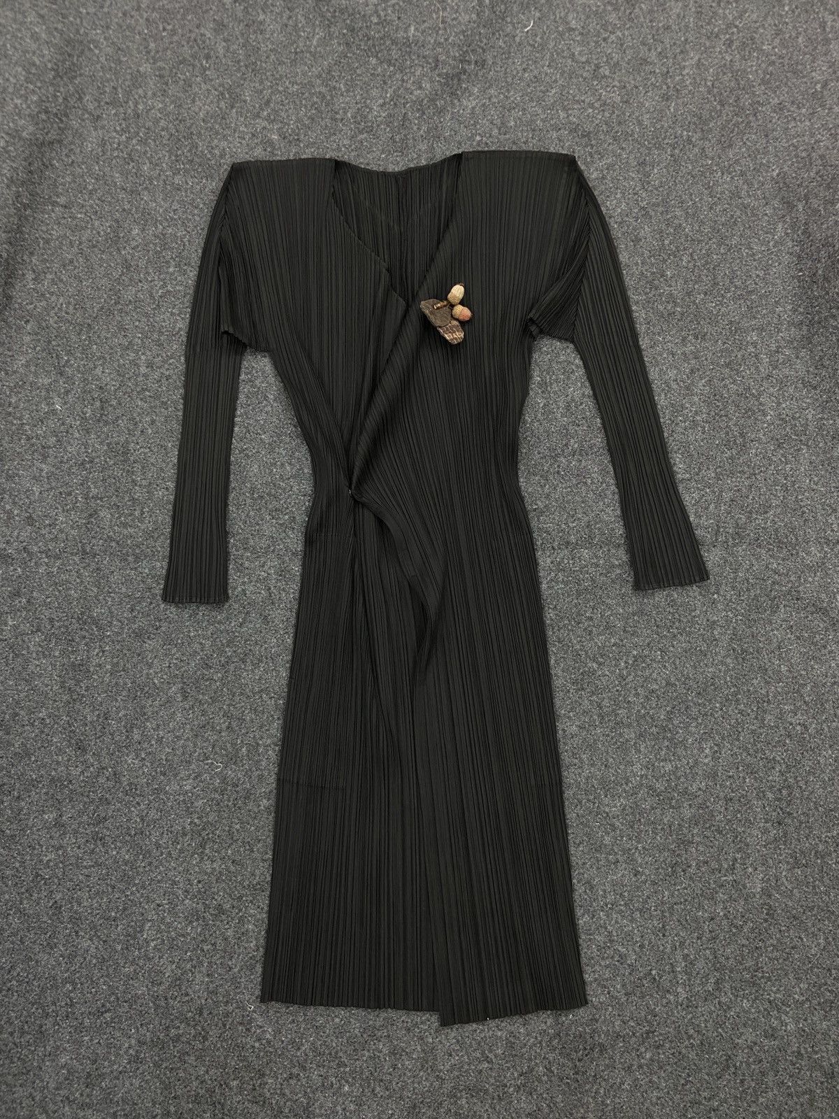 Pleats Please Issey Miyake PLEATS PLEASE POLYESTER CARDIGAN DRESS Size ONE SIZE - 1 Thumbnail