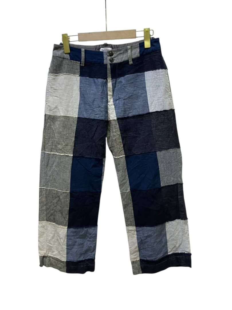 Issey Miyake Vintage Plantation x Issey Miyake Patchwork Wide Leg Pants Size US 29 - 3 Thumbnail
