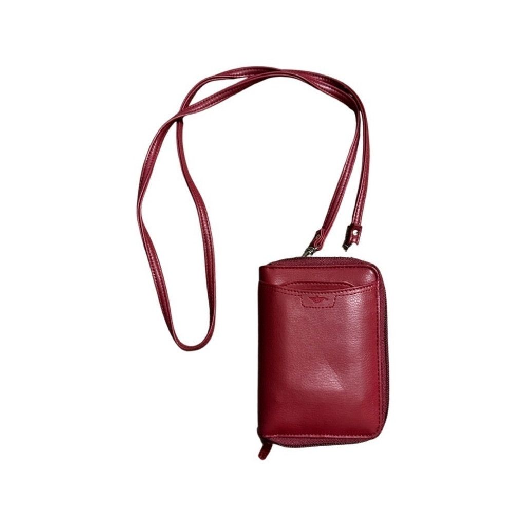 Dockers DOCKERS Genuine Leather Red Crossbody Bag. Size ONE SIZE - 2 Thumbnail