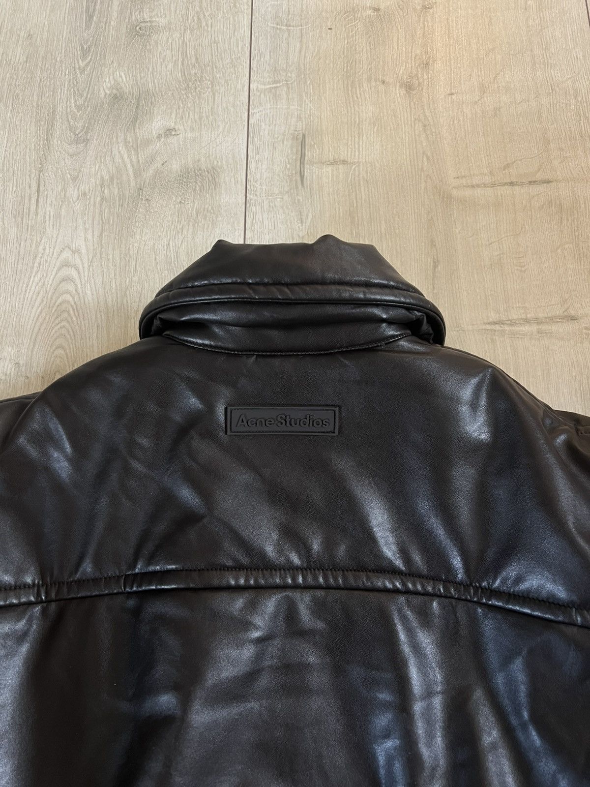 Acne Studios Acne Studios Coated Bomber Jacket – Dark Brown Size L / US 10 / IT 46 - 10 Thumbnail