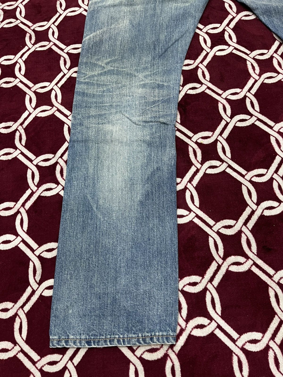 Japanese Brand Deluxe Clothing Distressed Reworked Half Selvedge Denim Size US 34 / EU 50 - 14 Thumbnail