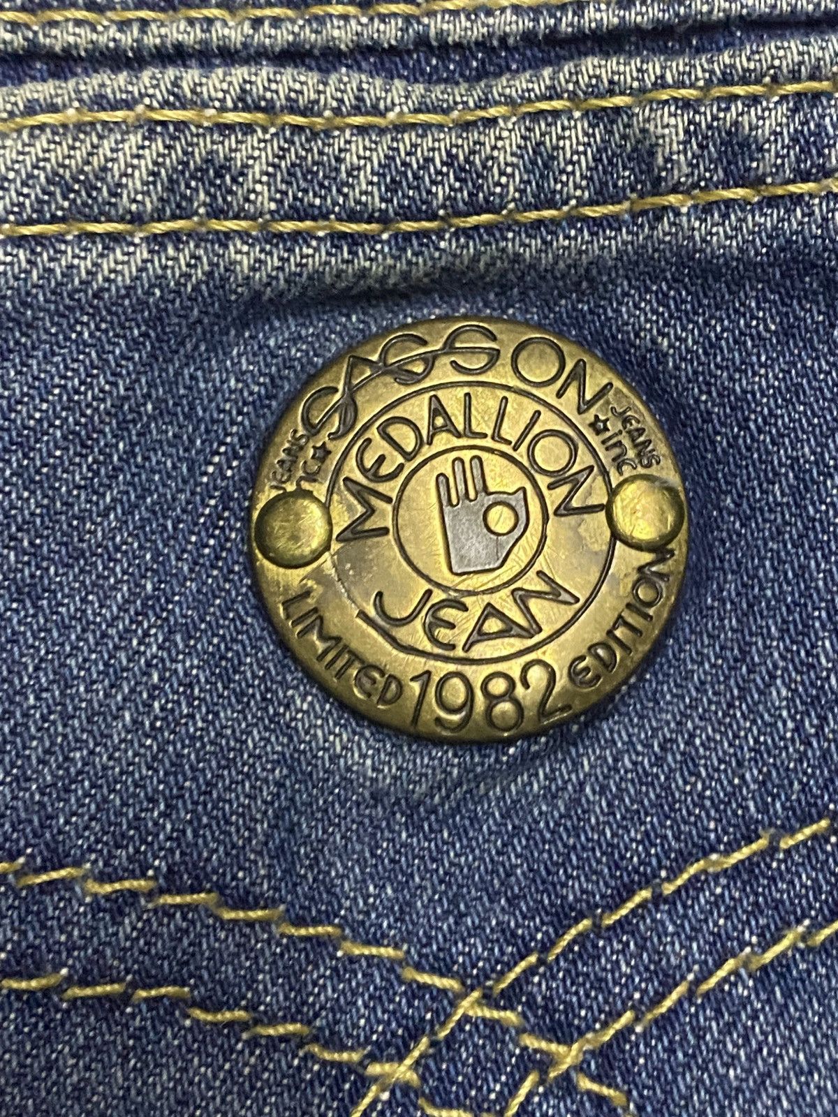 Japanese Brand Vintage American/Japanese Sasson Blue Wash Baggy Jeans Size US 34 / EU 50 - 8 Thumbnail