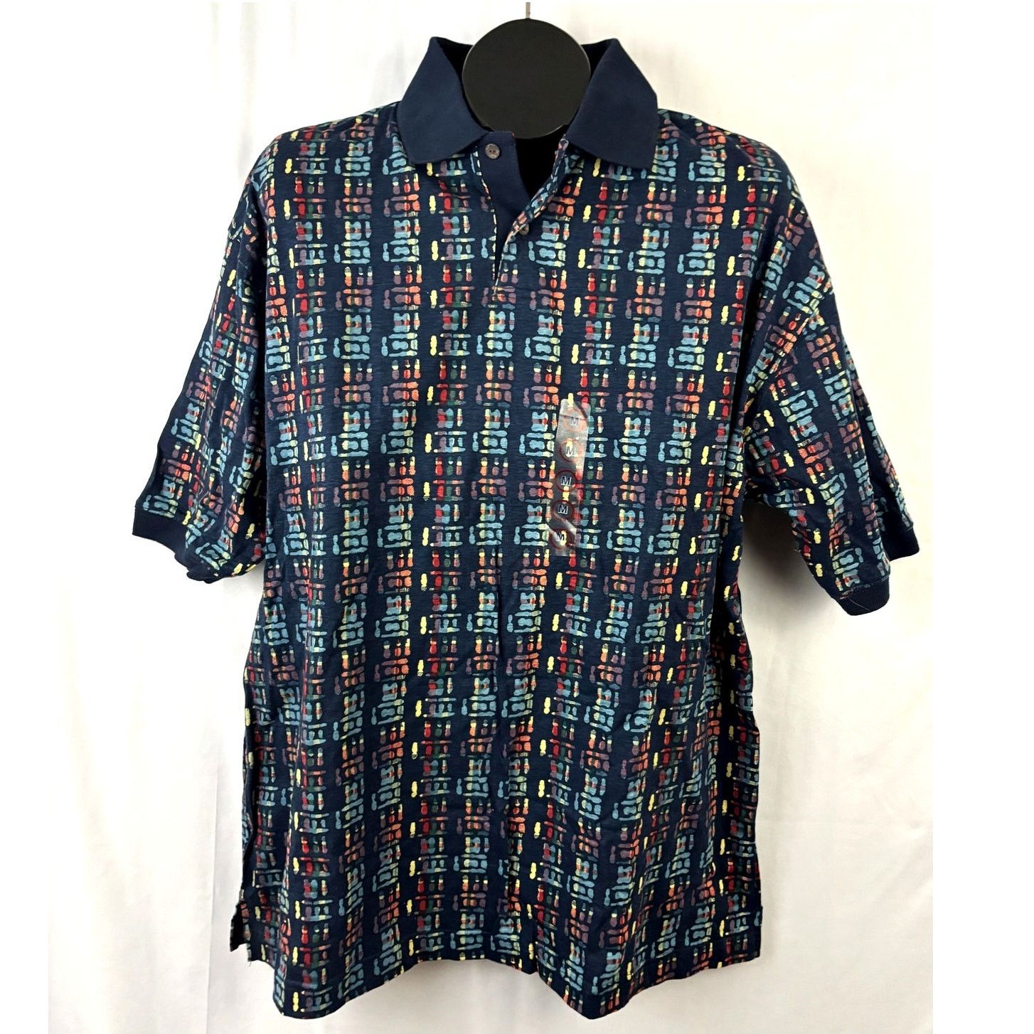 Robert Stock VTG Robert Stock Colorful Geometric Polo Shirt M Short Size US M / EU 48-50 / 2 - 1 Thumbnail