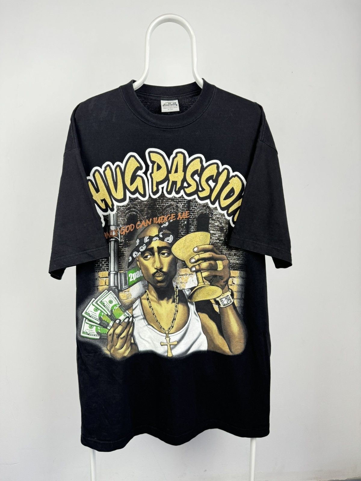 Band Tees Vintage 2Pac Thug Passion Pro Power Super Heavy Tee Size US XXL / EU 58 / 5 - 1 Thumbnail