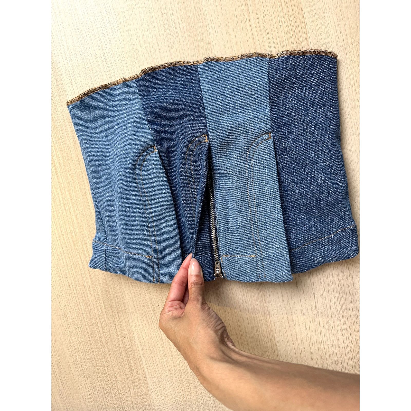 AVAVAV AVAVAV Multi Fly Denim Top - Size S - NEW Made In Italy Size S / US 4 / IT 40 - 7 Thumbnail