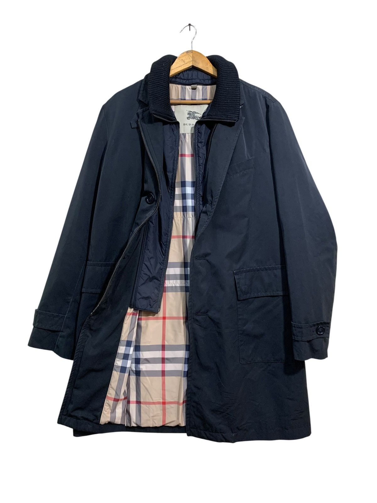 Burberry 🔥BURBERRY NOVACHECK BLACK PARKA JACKETS Size US L / EU 52-54 / 3 - 1 Thumbnail